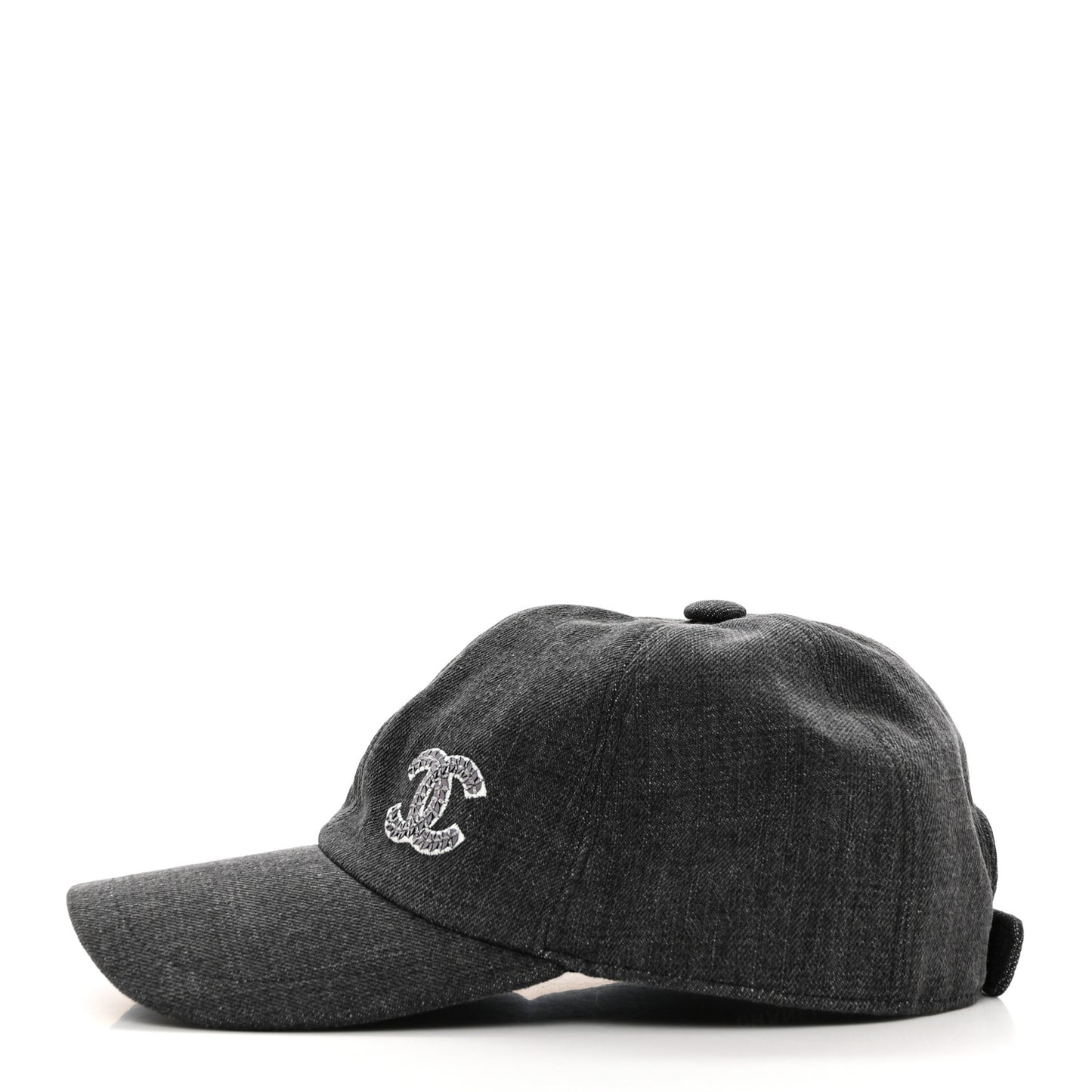 Cotton Sequin CC Cap Hat Black