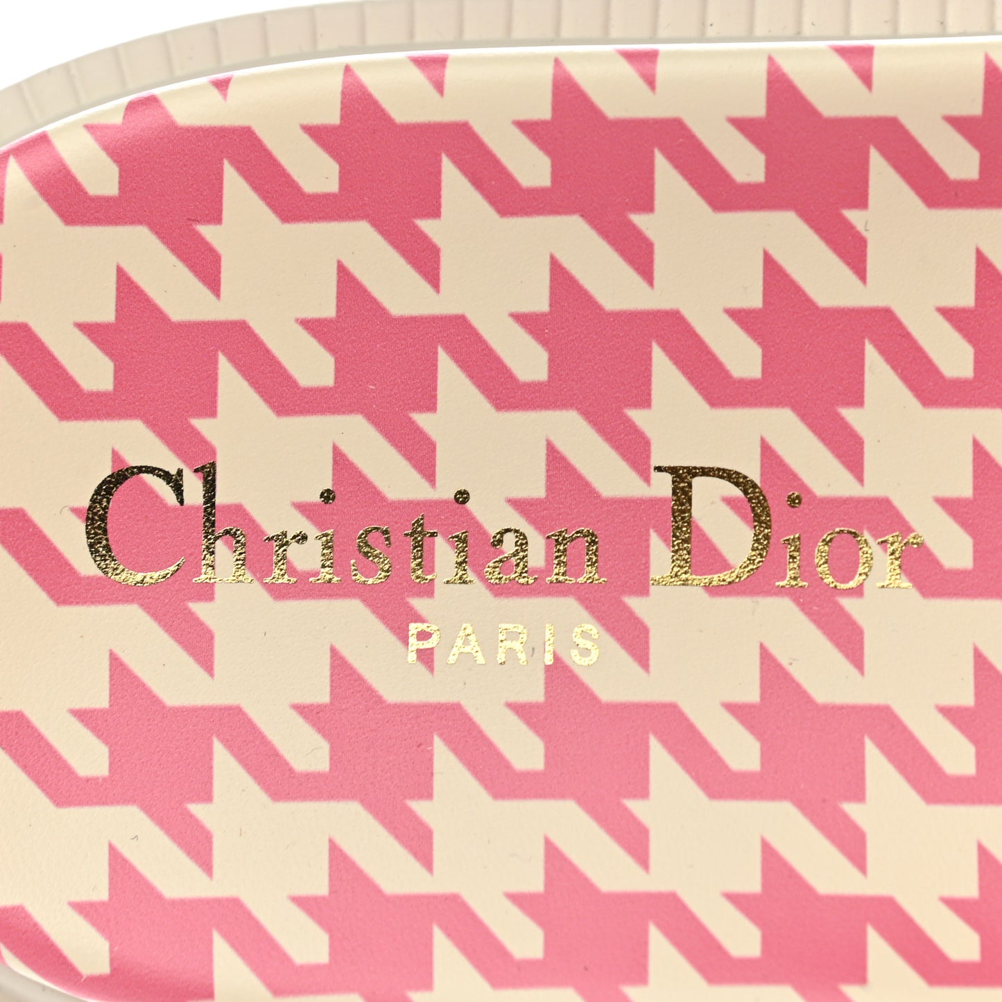 Micro PDP Cotton Houndstooth Embroidered Dway 10mm Slide Sandals 40.5 Peony