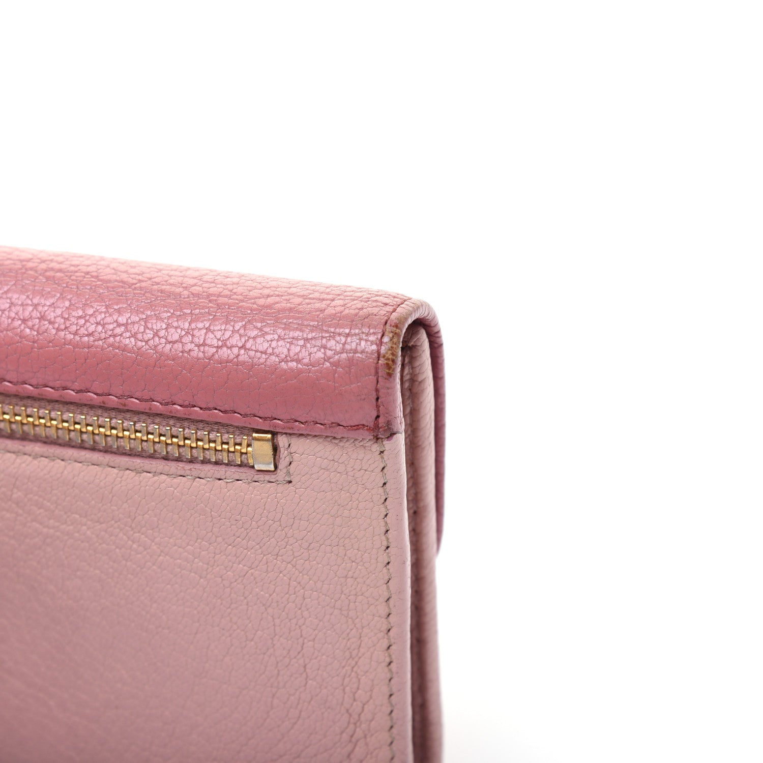 Miu Miu Goatskin Madras Bi-Color Continental Wallet Anticho Orchidea 19 of 26