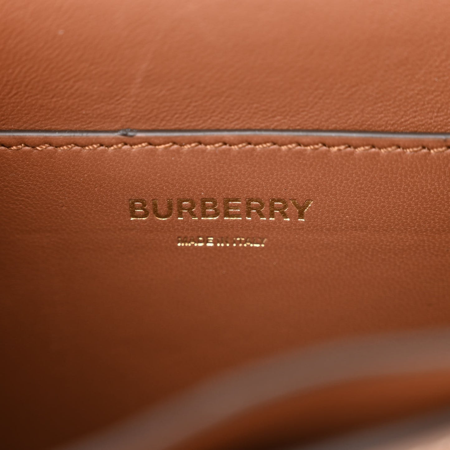 Canvas Calfskin Small TB Bag Natural