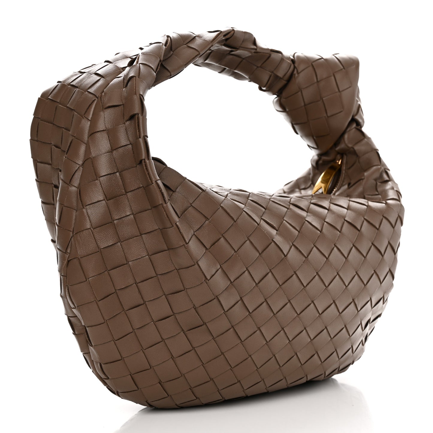 Nappa Intrecciato Teen Jodie Hobo Dark Taupe