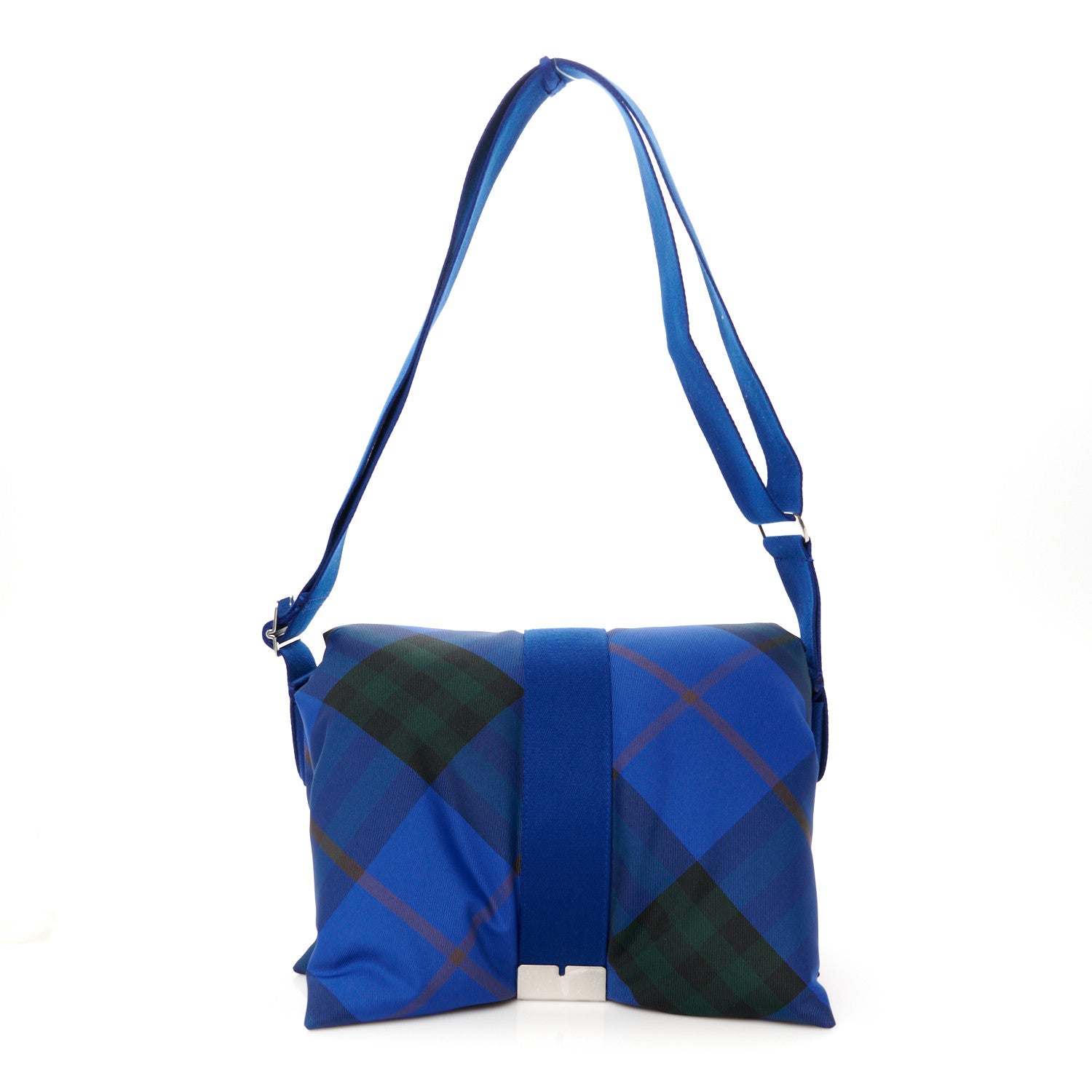 バッグ Burberry Blue Label Knight Logo Bag Burberry Nylon Pillow Check Knight Crossbody Blue 1629964