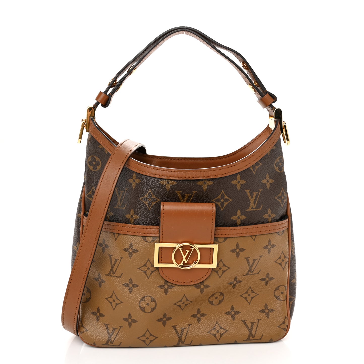 Reverse Monogram Dauphine Hobo PM