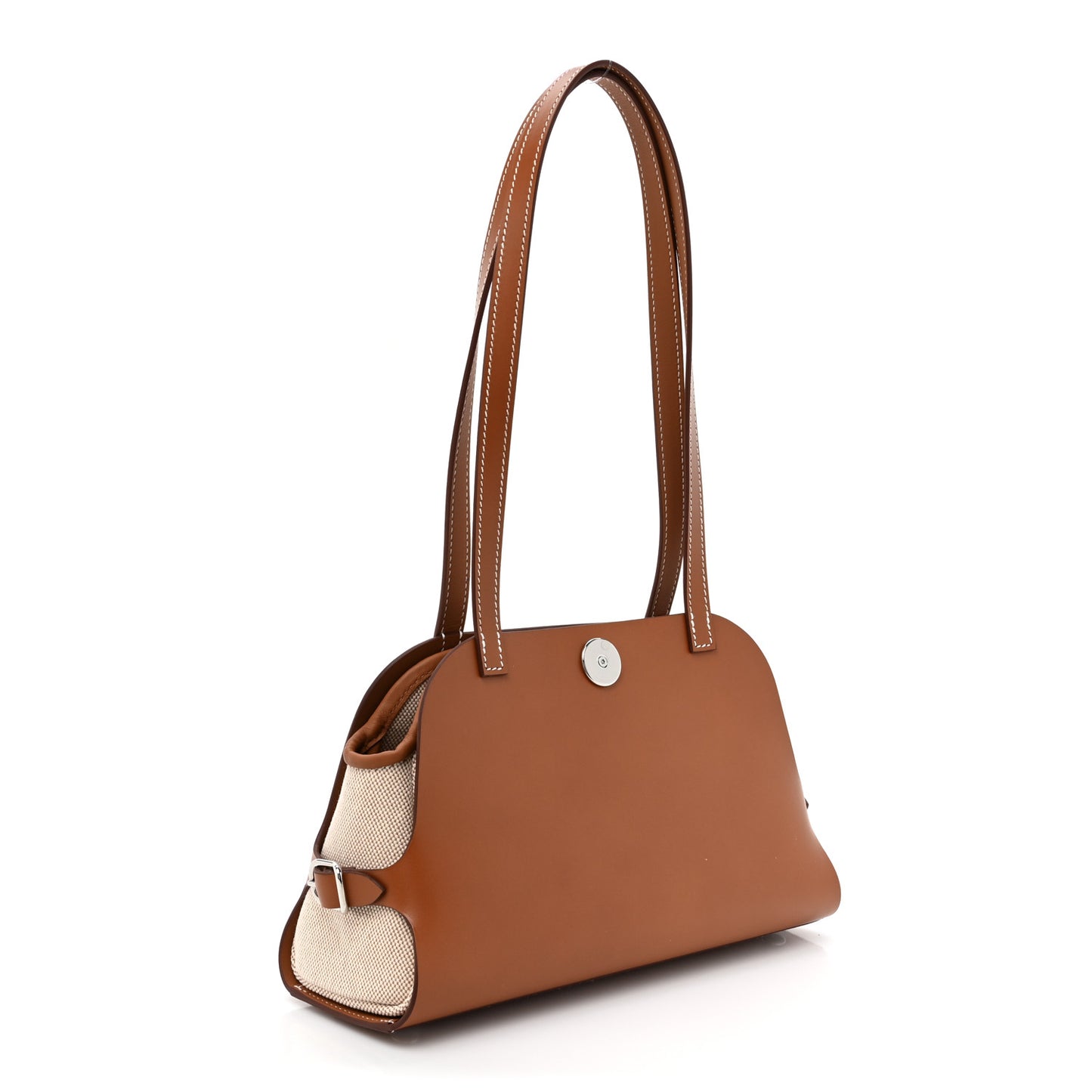 Vache Hunter H Canvas Swift Tablier Sellier Fauve Gold Ecru Beige