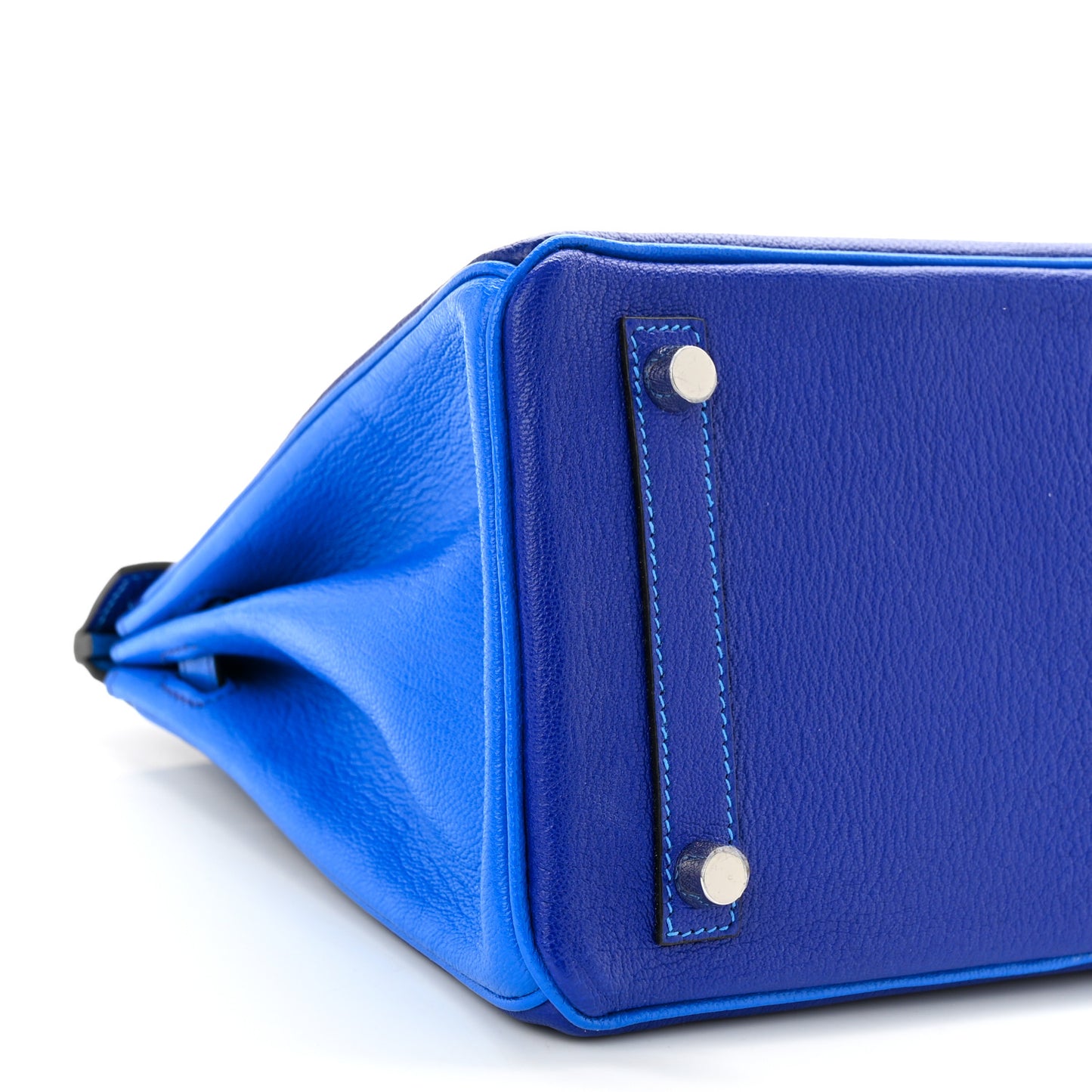 Chevre Mysore Horseshoe Birkin 25 Bleu Electrique Bleu Izmir