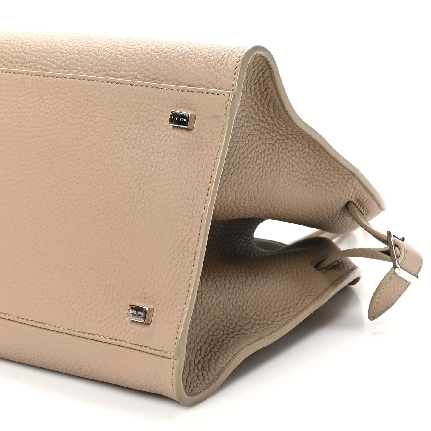 Matte Grained Calfskin Soft Margaux 12 Dark Taupe