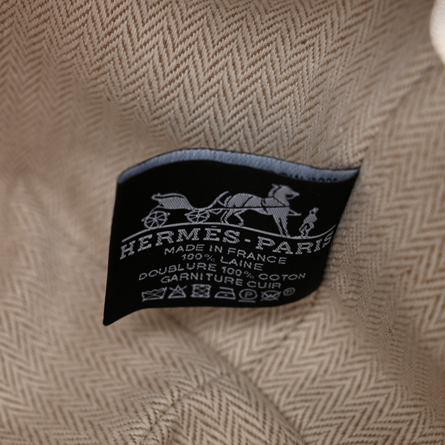 Hermes Wool Small Bride-A-Brac H Natte Pouch Bleu Abysse 6 of 7