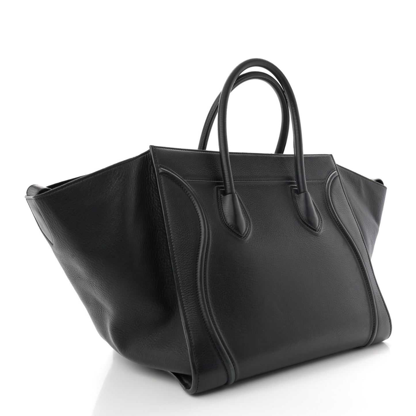 Supple Calfskin Medium Phantom Luggage Black