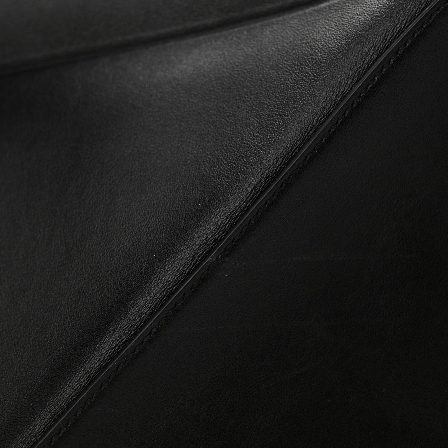 Shiny Calfskin XXL Puzzle Fold Tote Black