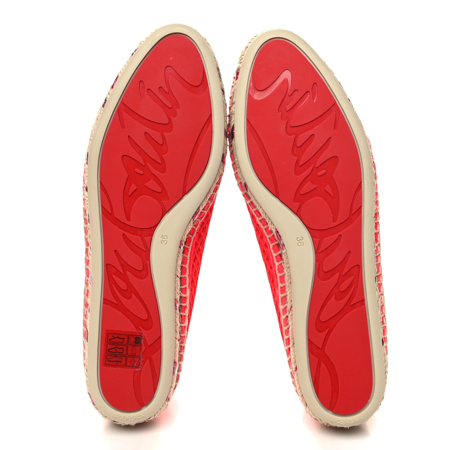 Christian Louboutin Neo Resille Ivy Espapop Flat Espadrilles Diva 36 5 of 9