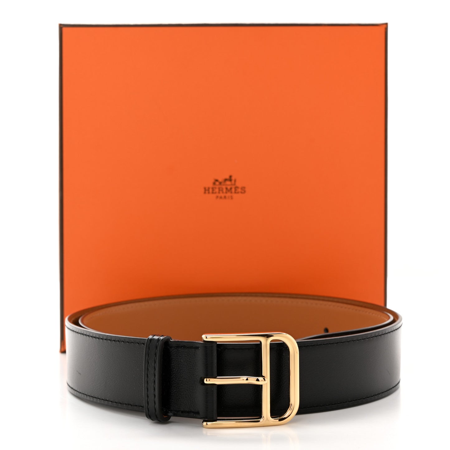 Box 135 Romain 35 Belt 90 36 Gold Black