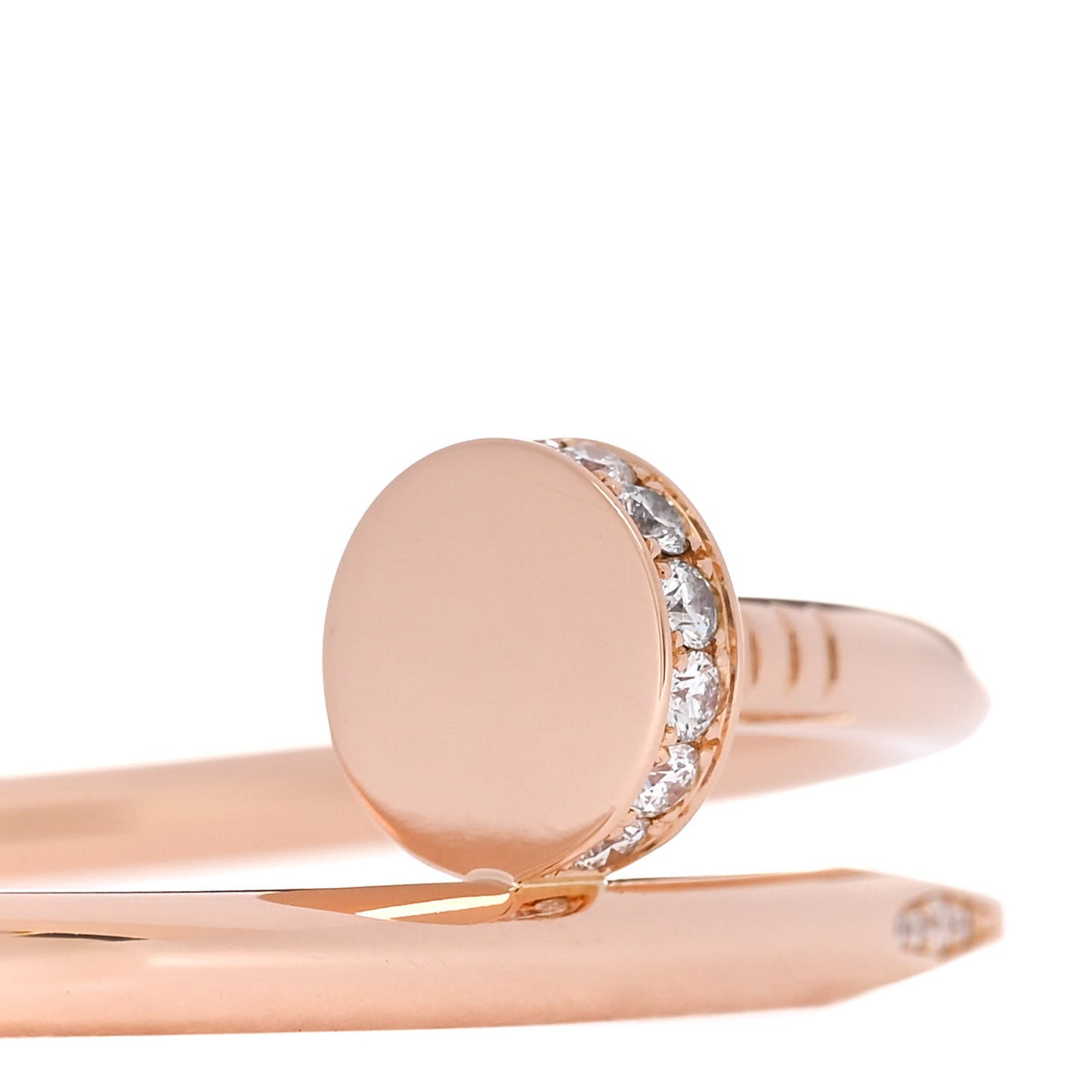 18K Pink Gold Diamond Juste Un Clou Bracelet 17