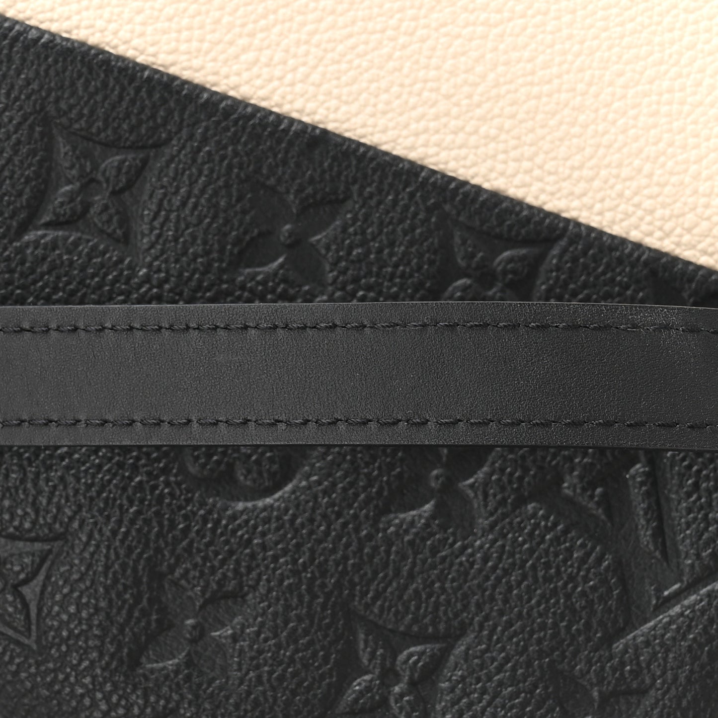 Empreinte V Tote BB Black Creme