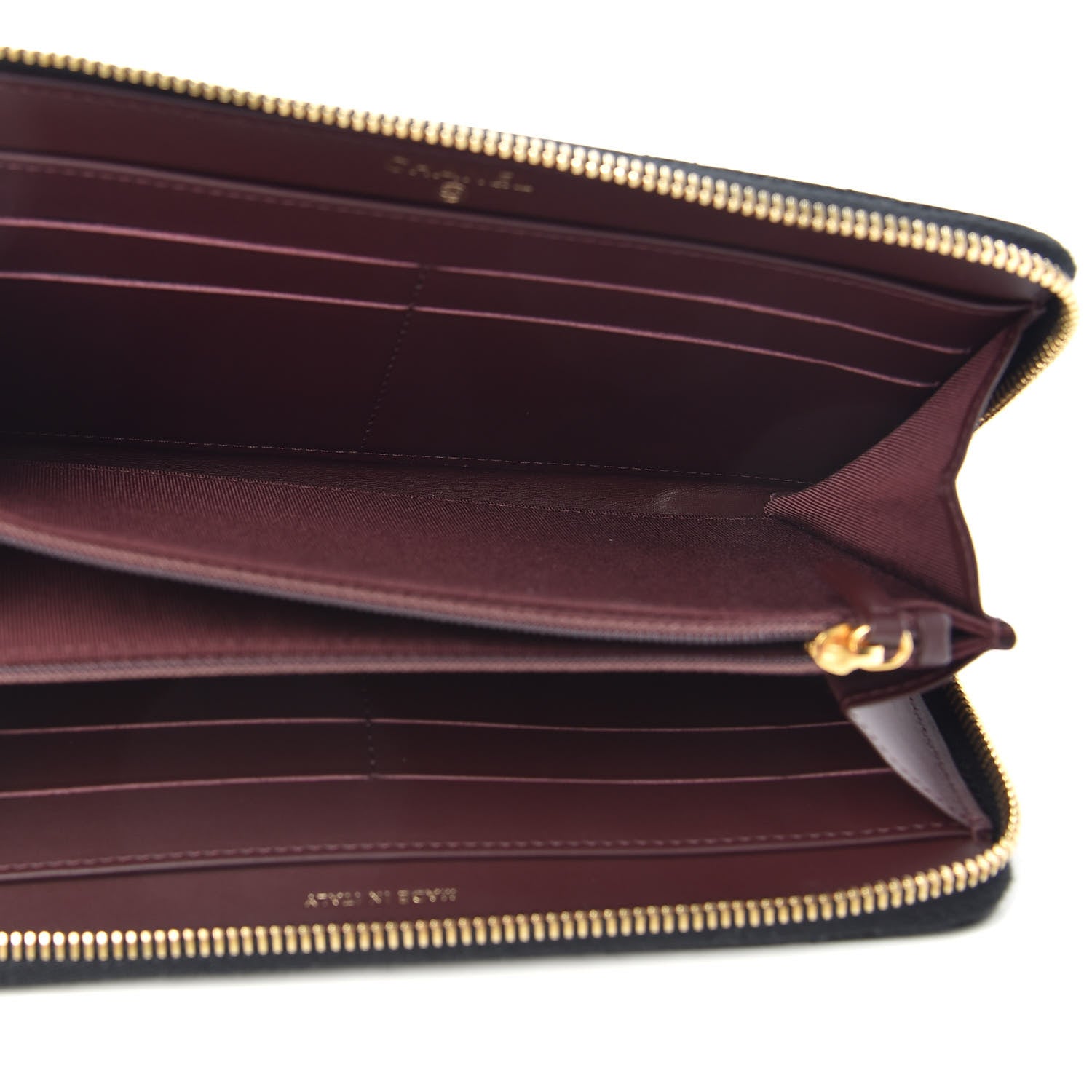 Chanel Caviar Quilted Large Gusset Zip Around Wallet Black 5 of 7