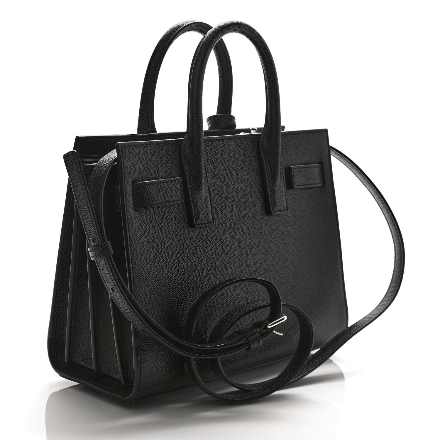 Saint Laurent Grain De Poudre Nano Sac De Jour Black 2 of 9