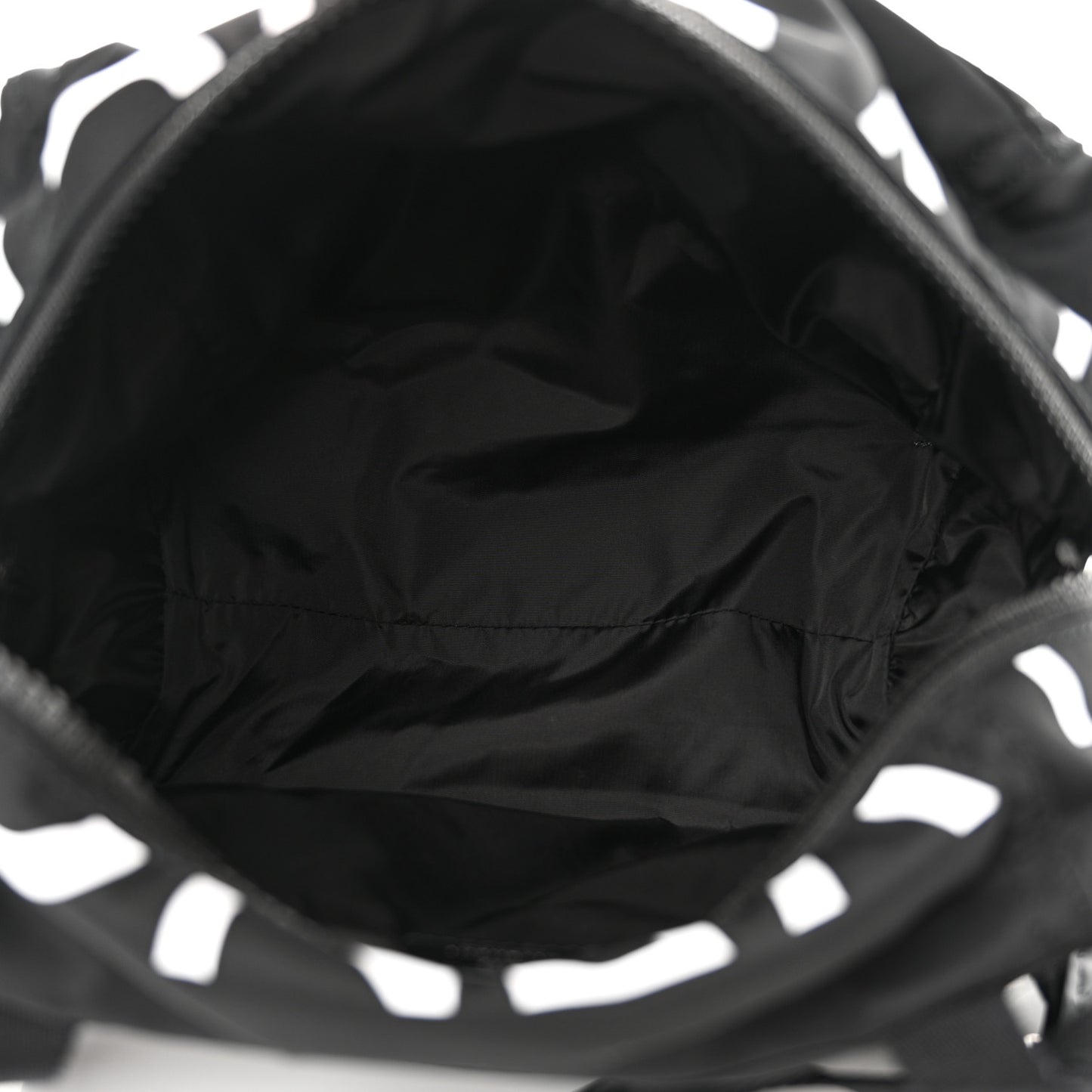 Nylon Small Pandora Mens Crossbody Black White