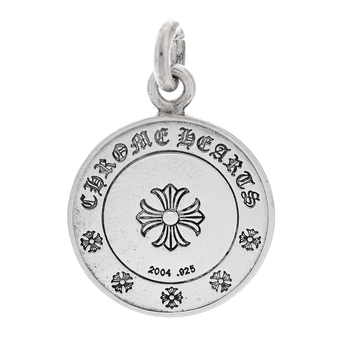 Sterling Silver Diamond Angel Dagger Charm Pendant