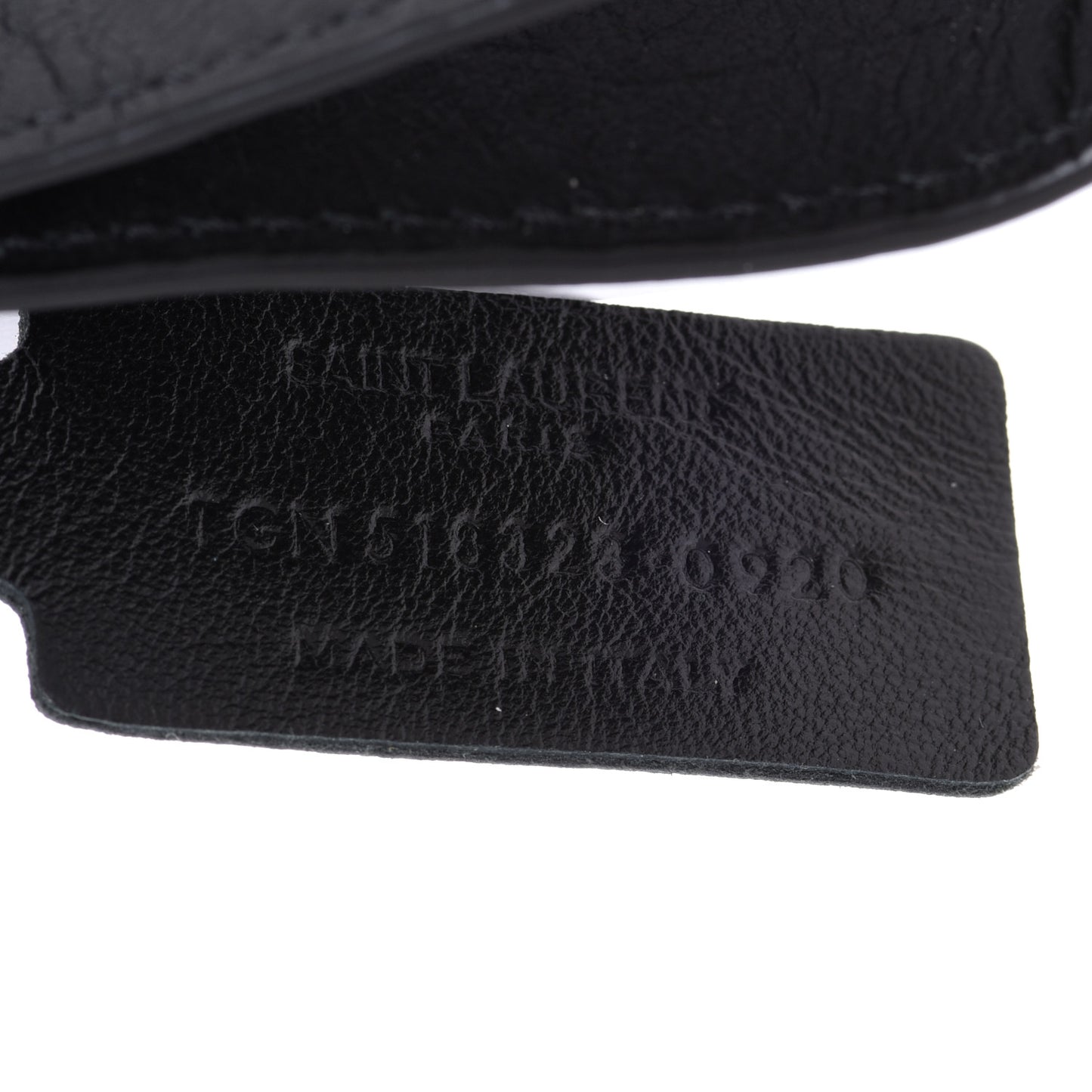 Calfskin Monogram Key Ring Black
