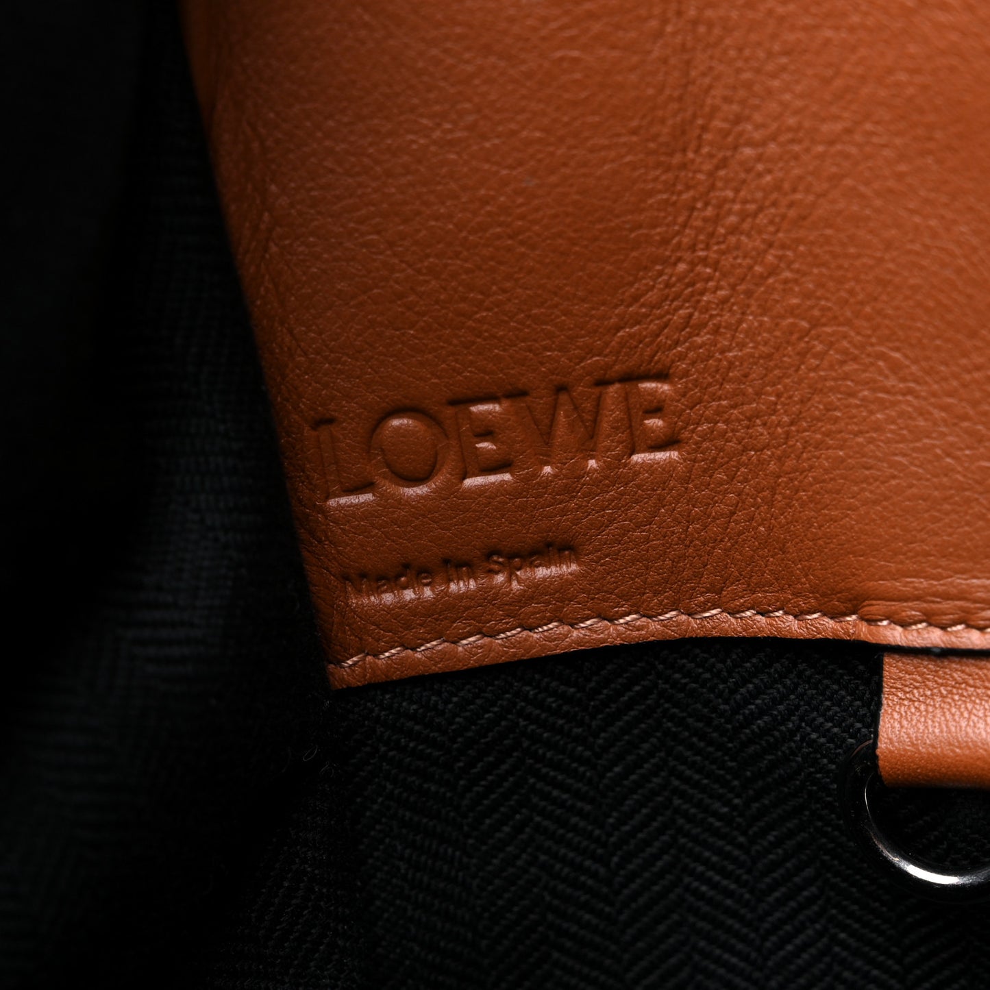 Calfskin Small Hammock Shoulder Bag Tan