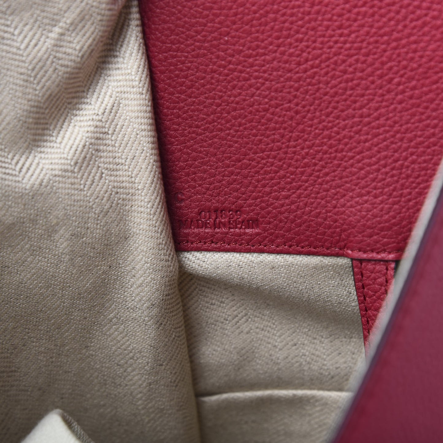 Grained Calfskin Small Hammock Shoulder Bag Raspberry