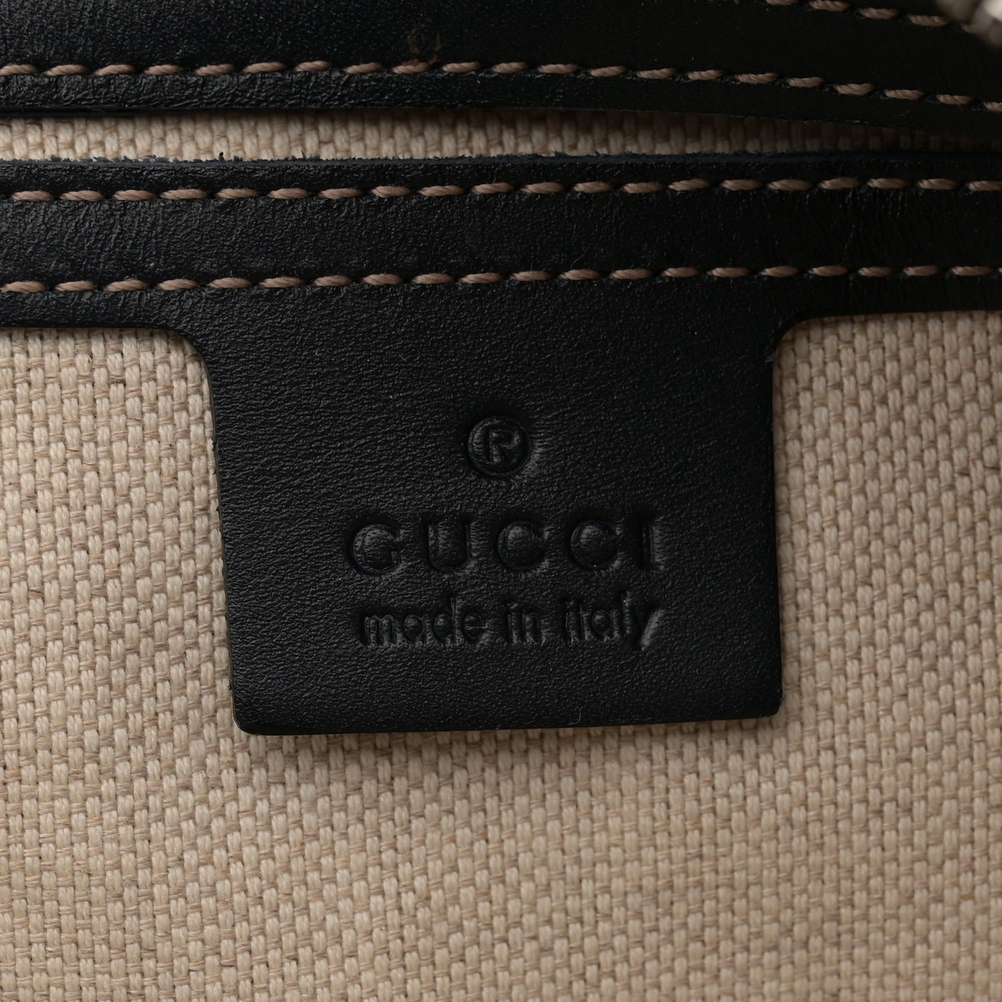 GG Plus Monogram Selleria Calfskin Medium Messenger Bag Beige Blue