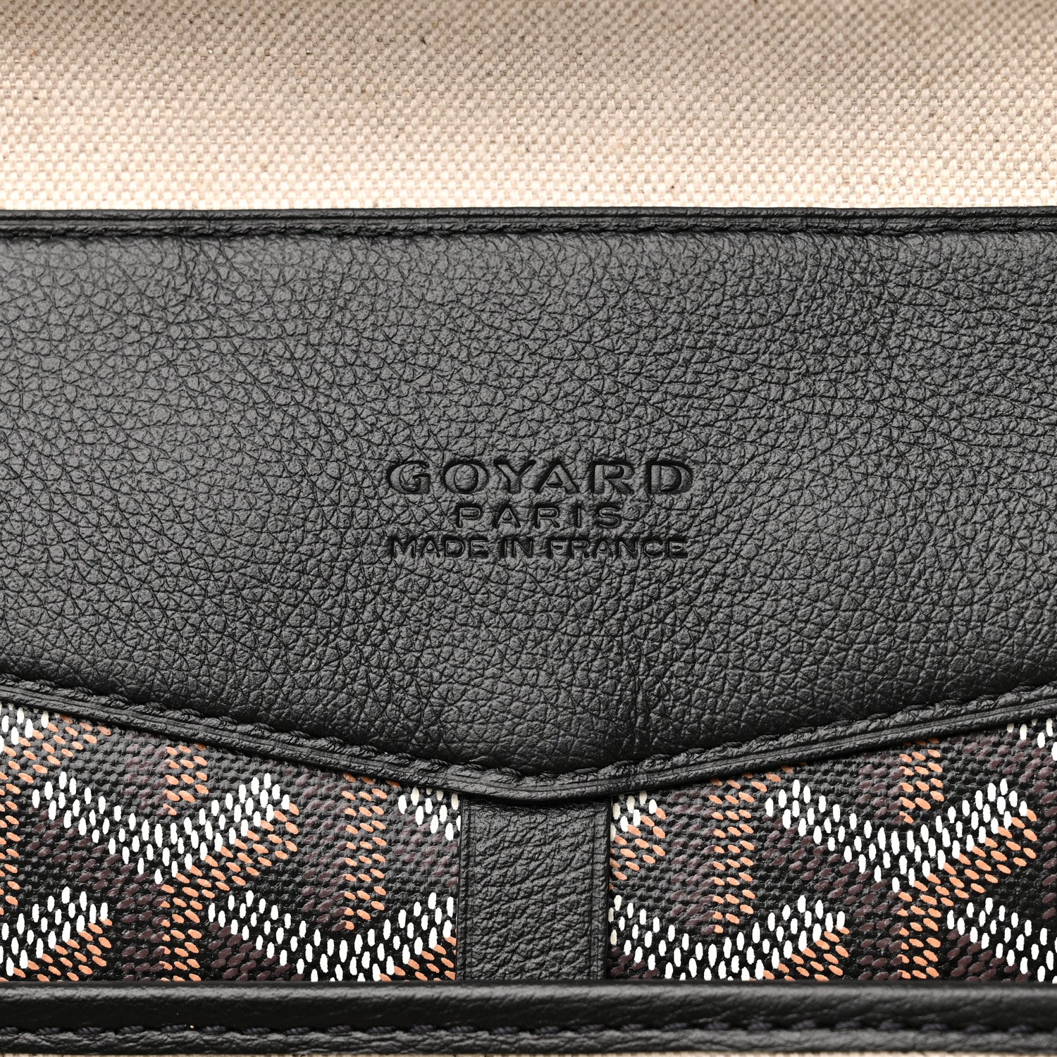 Goyard Goyardine Calfskin Cisalpin MM Backpack Black 6 of 10