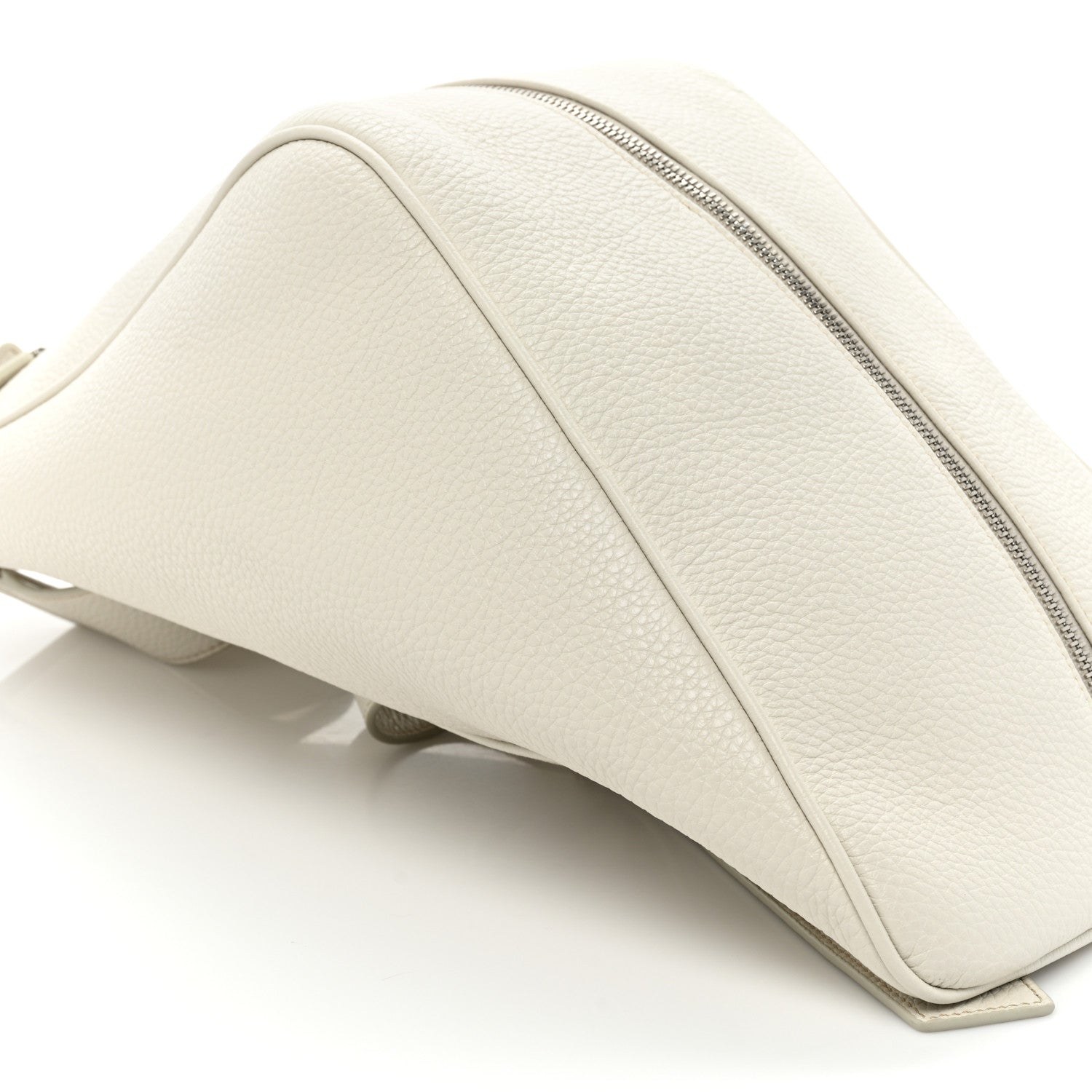 Prada Vitello Daino Triangle Backpack Talco 8 of 8