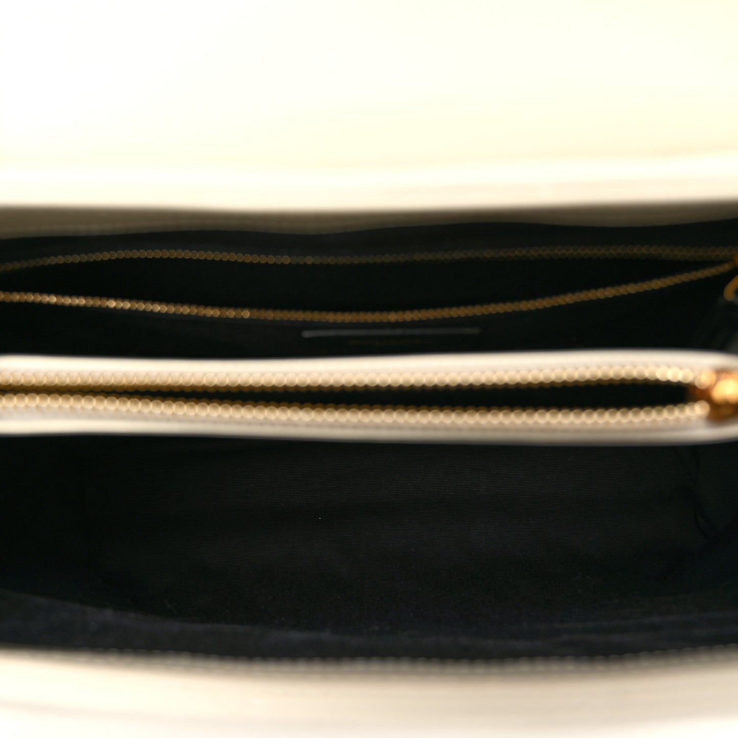 Calfskin Y Quilted Monogram Medium Loulou Chain Satchel Crema Soft