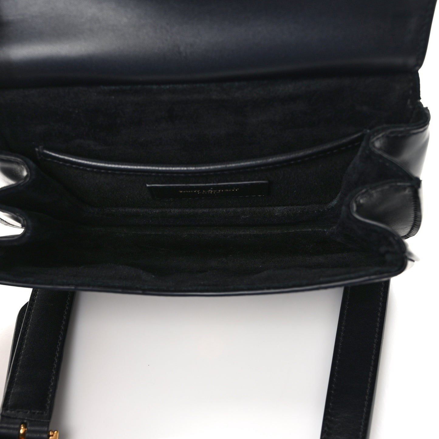 Smooth Calfskin Small Charlie Shoulder Bag Black