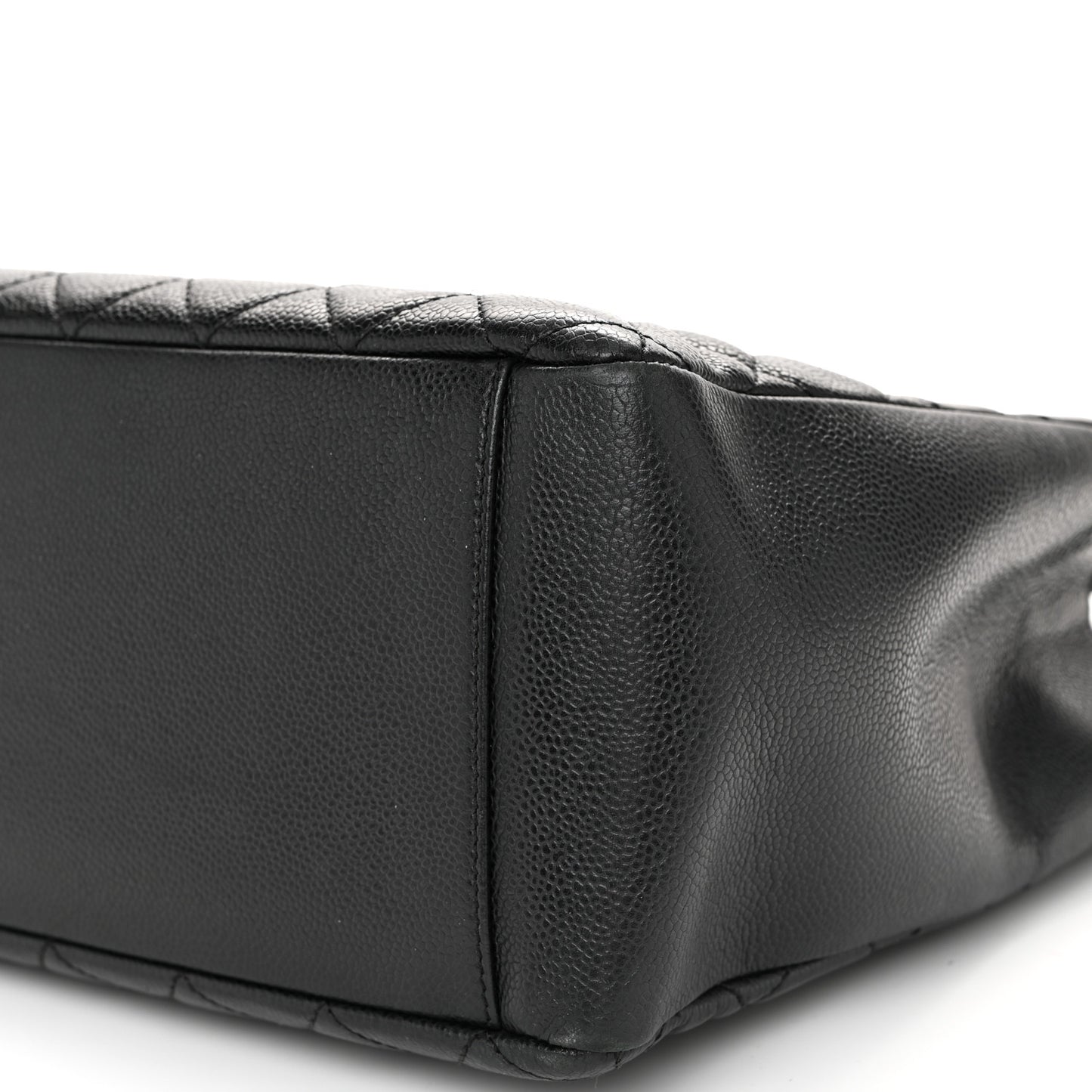 Caviar Quilted Grand Shopping Tote GST Black