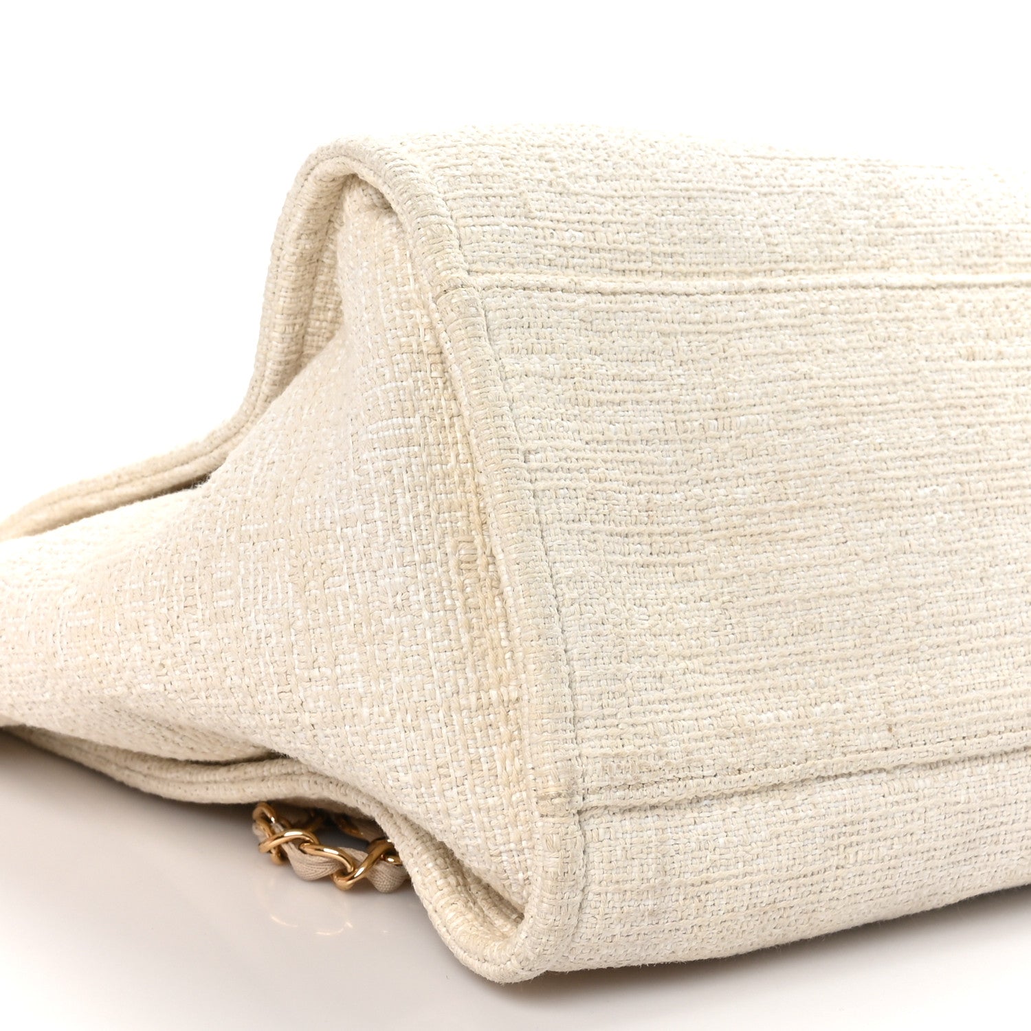 Chanel Mixed Fibers Calfskin Medium Deauville Tote Light Beige 9 of 10