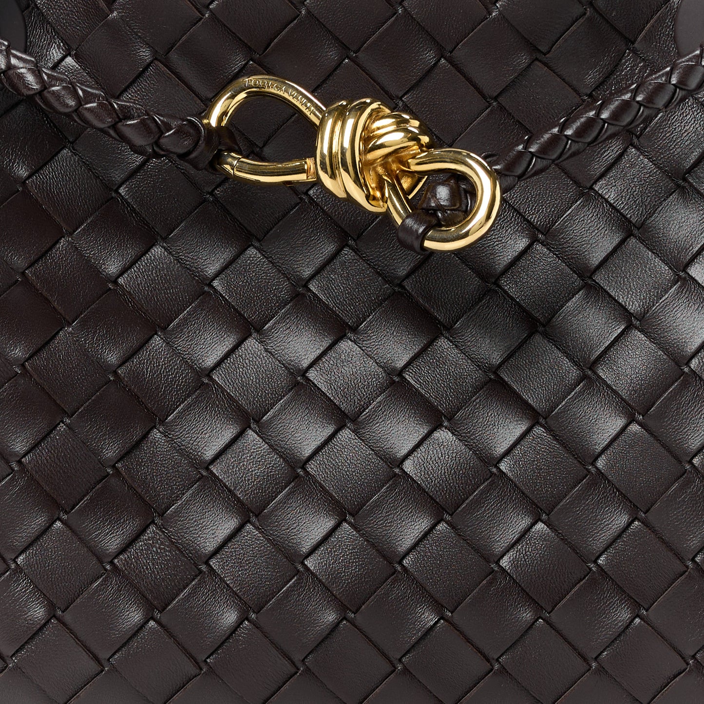 Nappa Intrecciato Small Andiamo Shoulder Bag Fondant