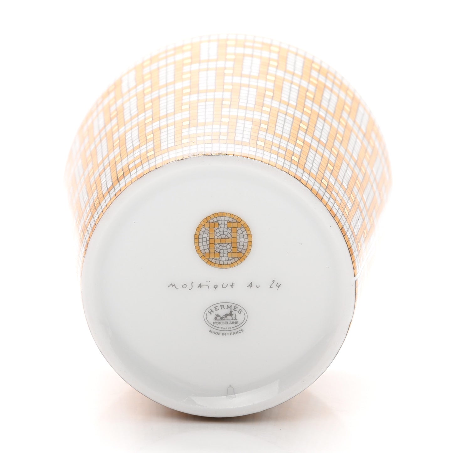 Porcelain Mosaique Au 24 Porcelain Candle Tumbler Gold