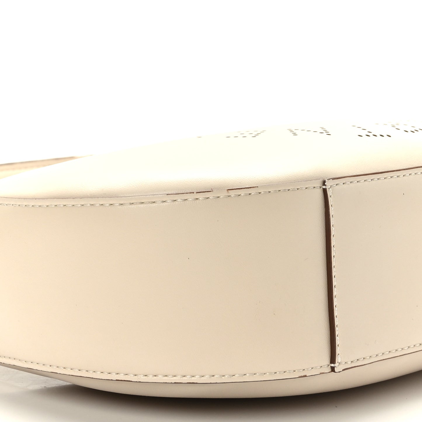 Eco Alter Nappa Perforated Logo Small Hobo White