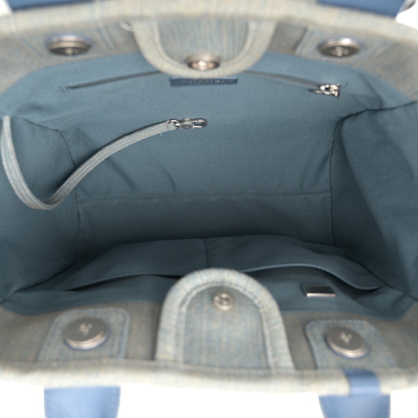 Denim Small Deauville Tote Light Blue