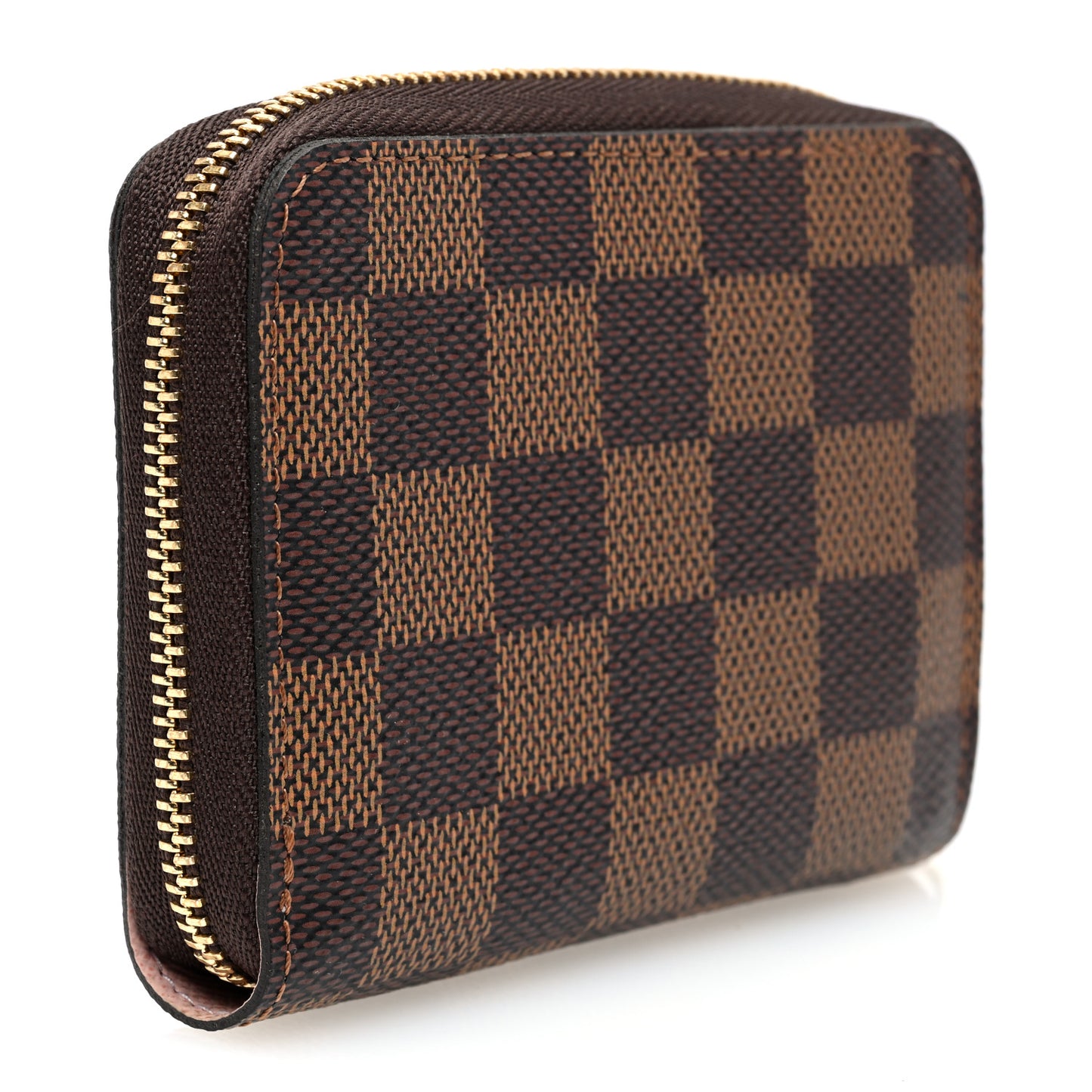 Damier Ebene Zippy Coin Purse Rose Ballerine