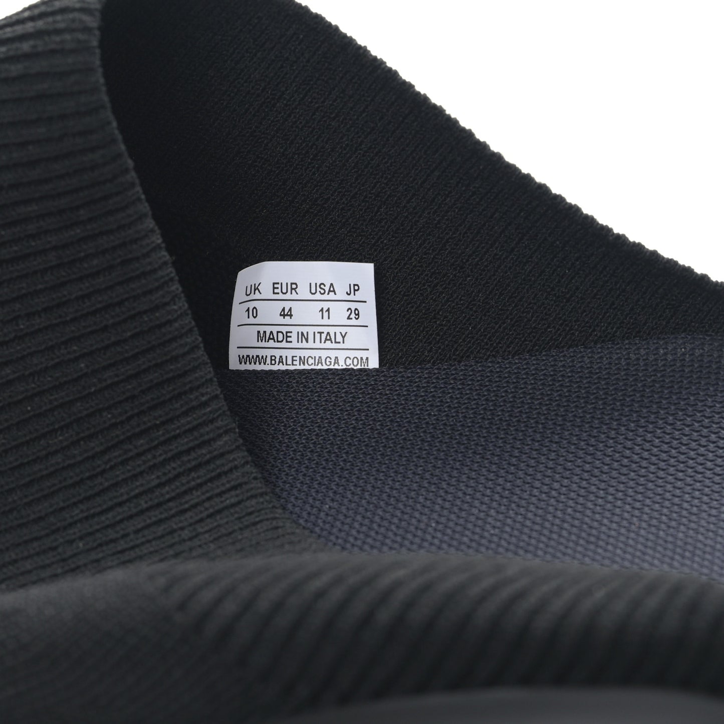 Neoprene Knit Womens Speed Sneakers Mules 44 Black