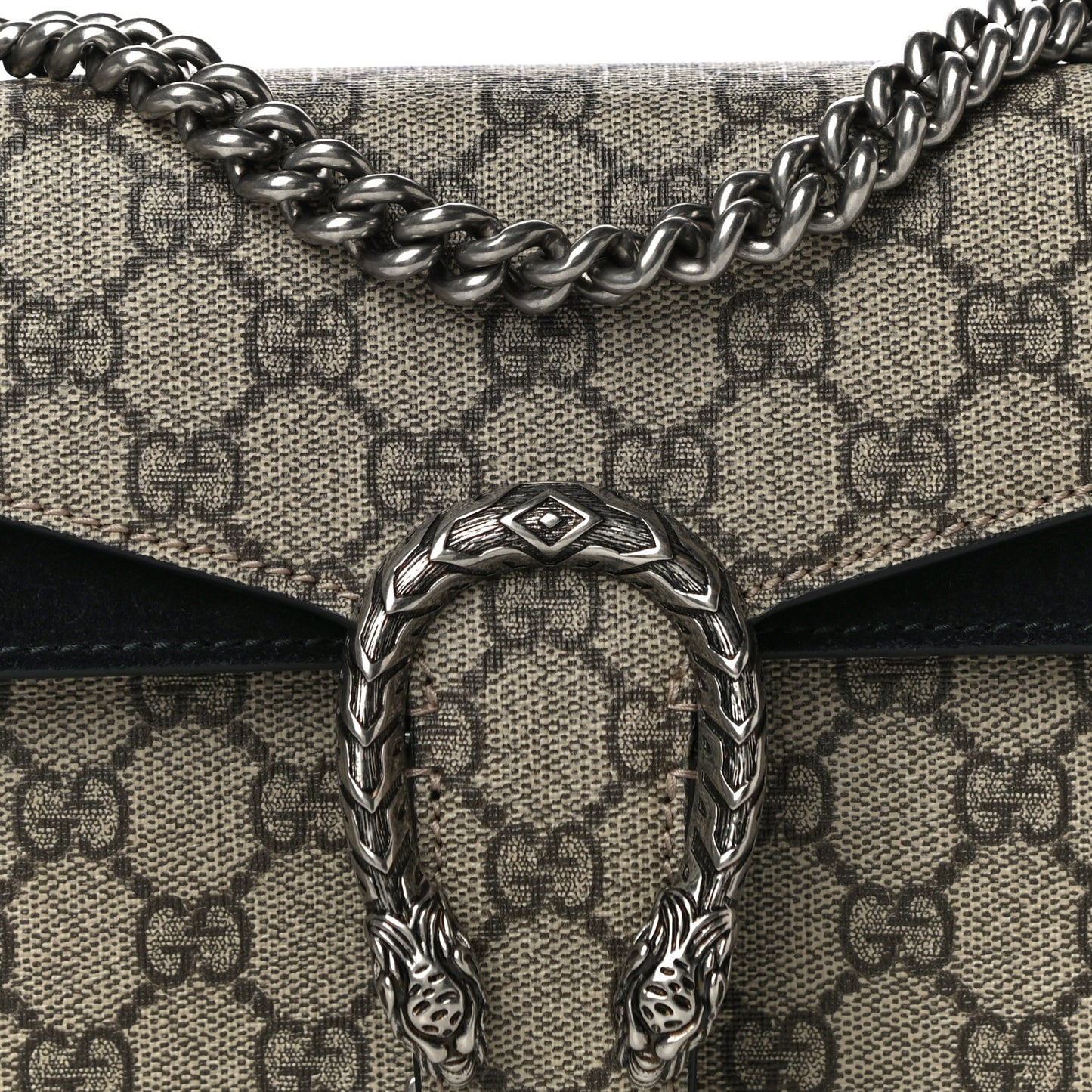 GG Supreme Monogram Mini Dionysus Shoulder Bag Black