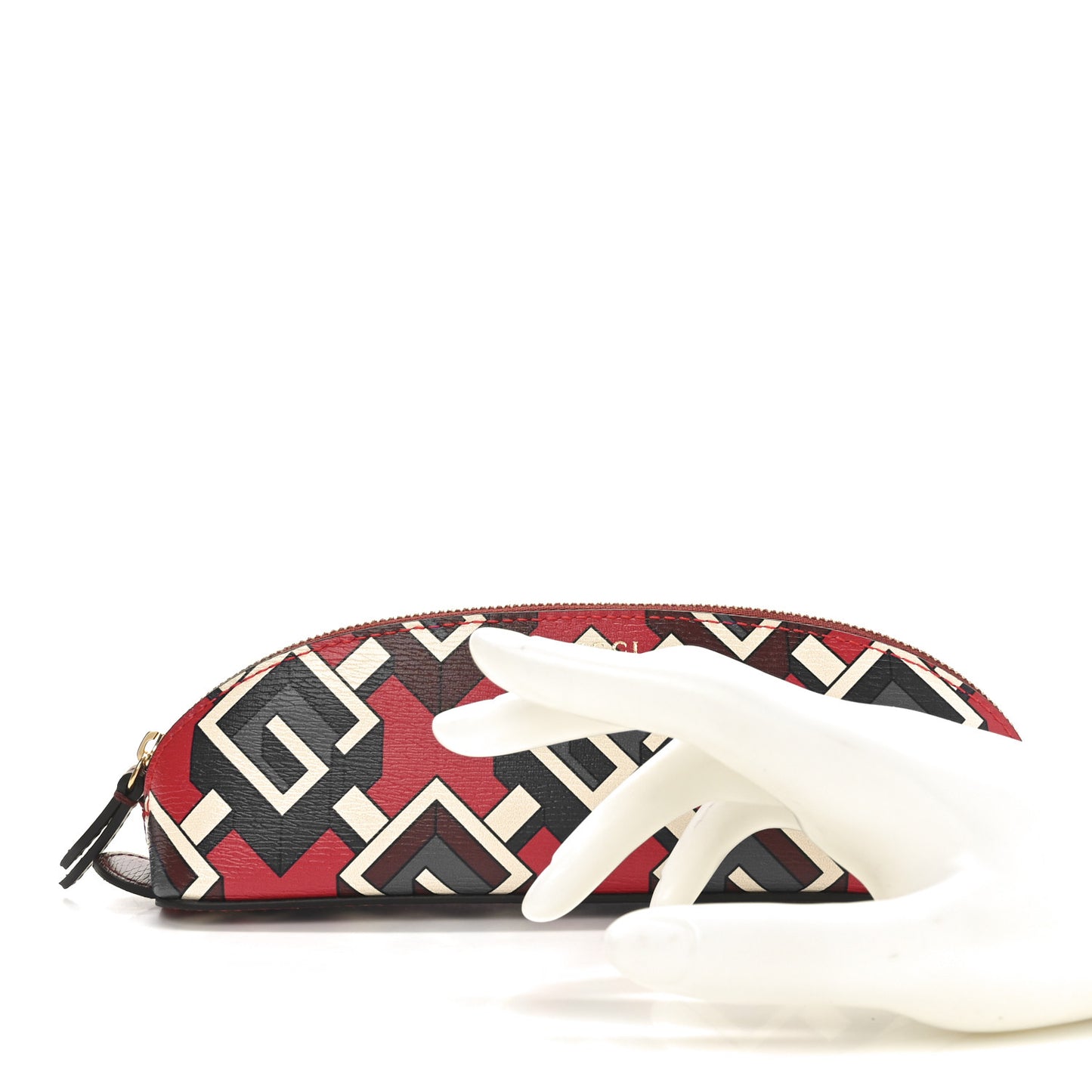 Shangai Calfskin Geometric G Pencil Case Multicolor