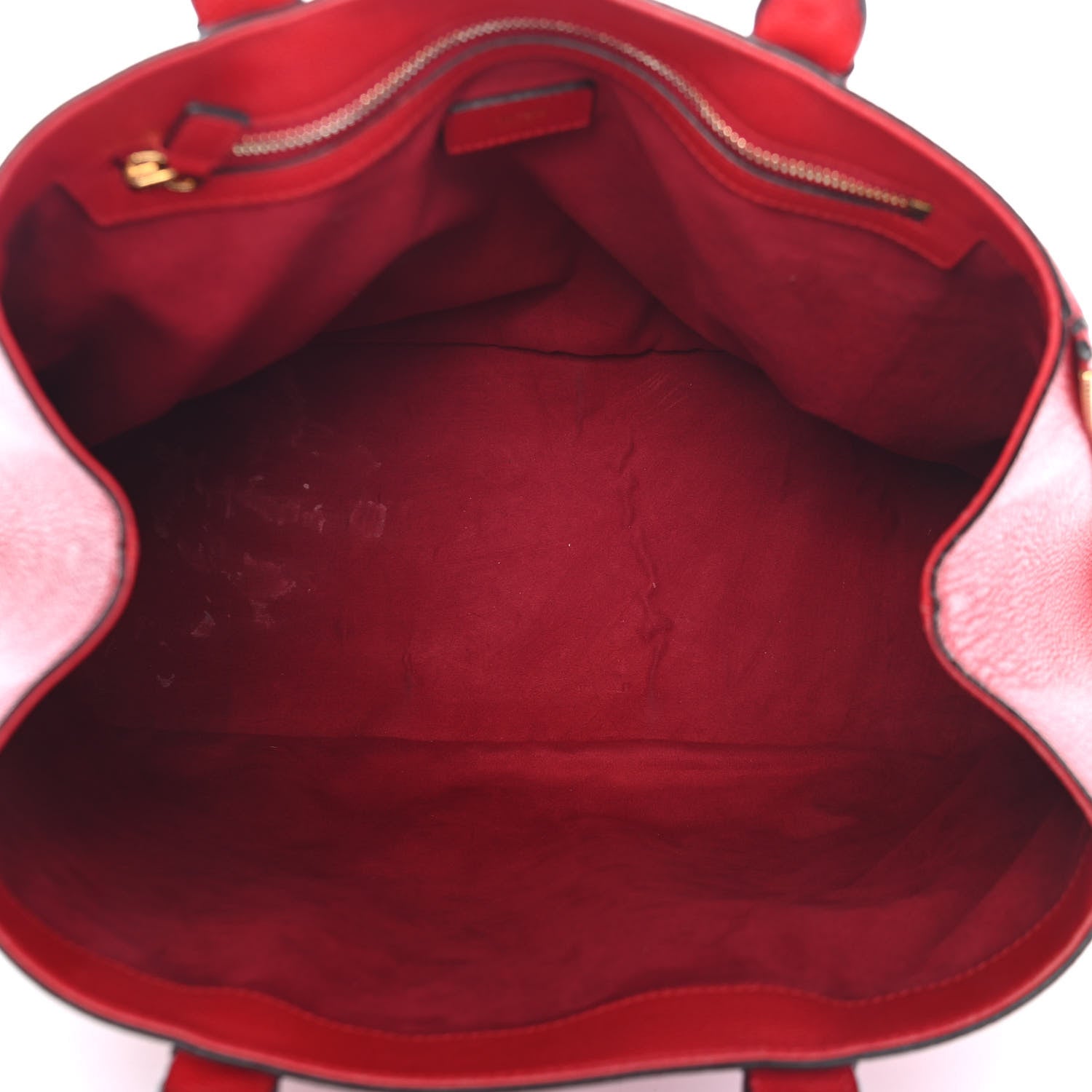Tom Ford Pebbled Calfskin Jennifer Zip Tote Flame Red 5 of 9