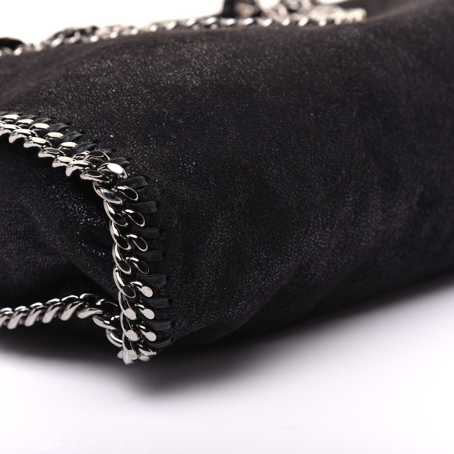 Shaggy Deer Falabella Fold Over Tote Black