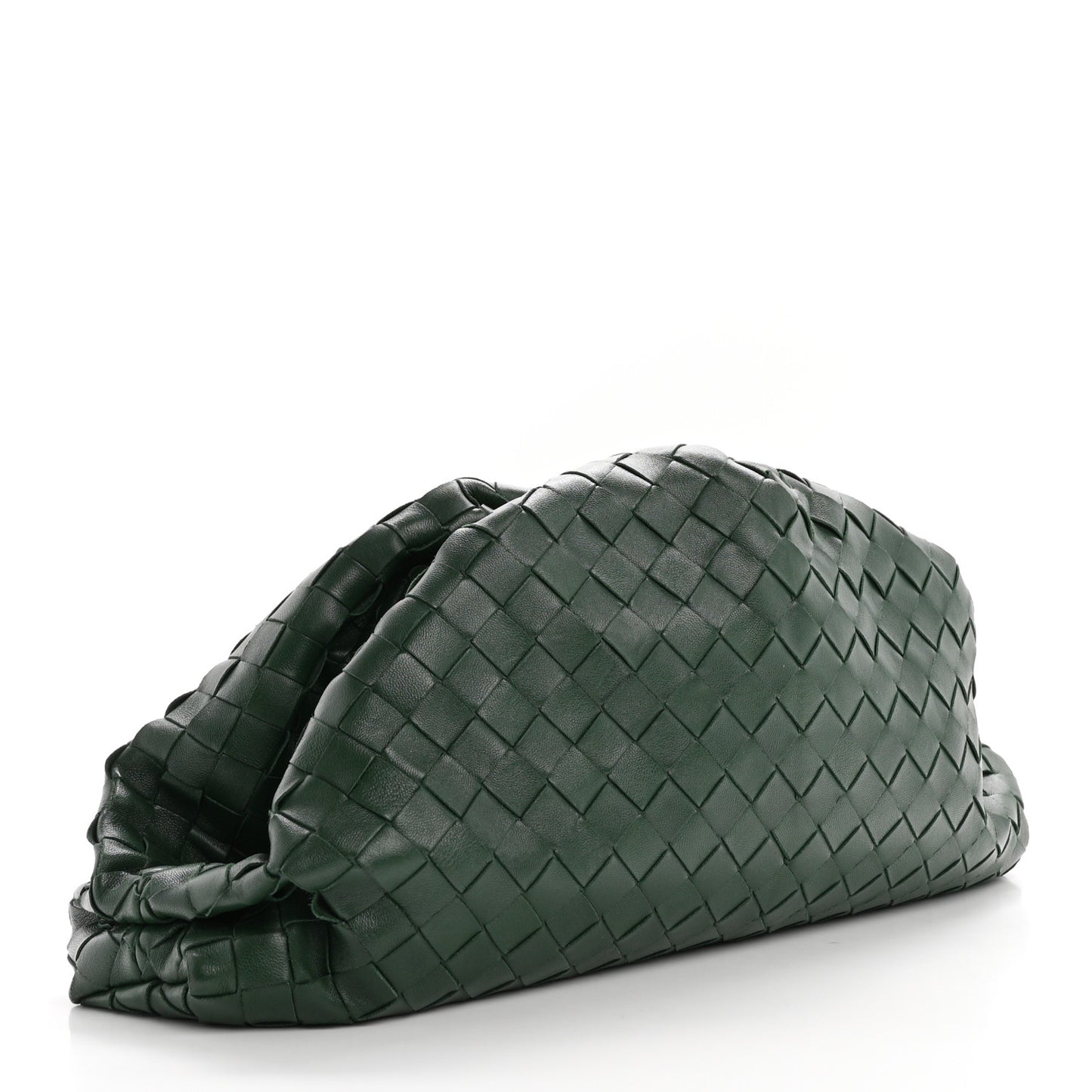 Nappa Maxi Intrecciato The Pouch Oversized Clutch Raintree
