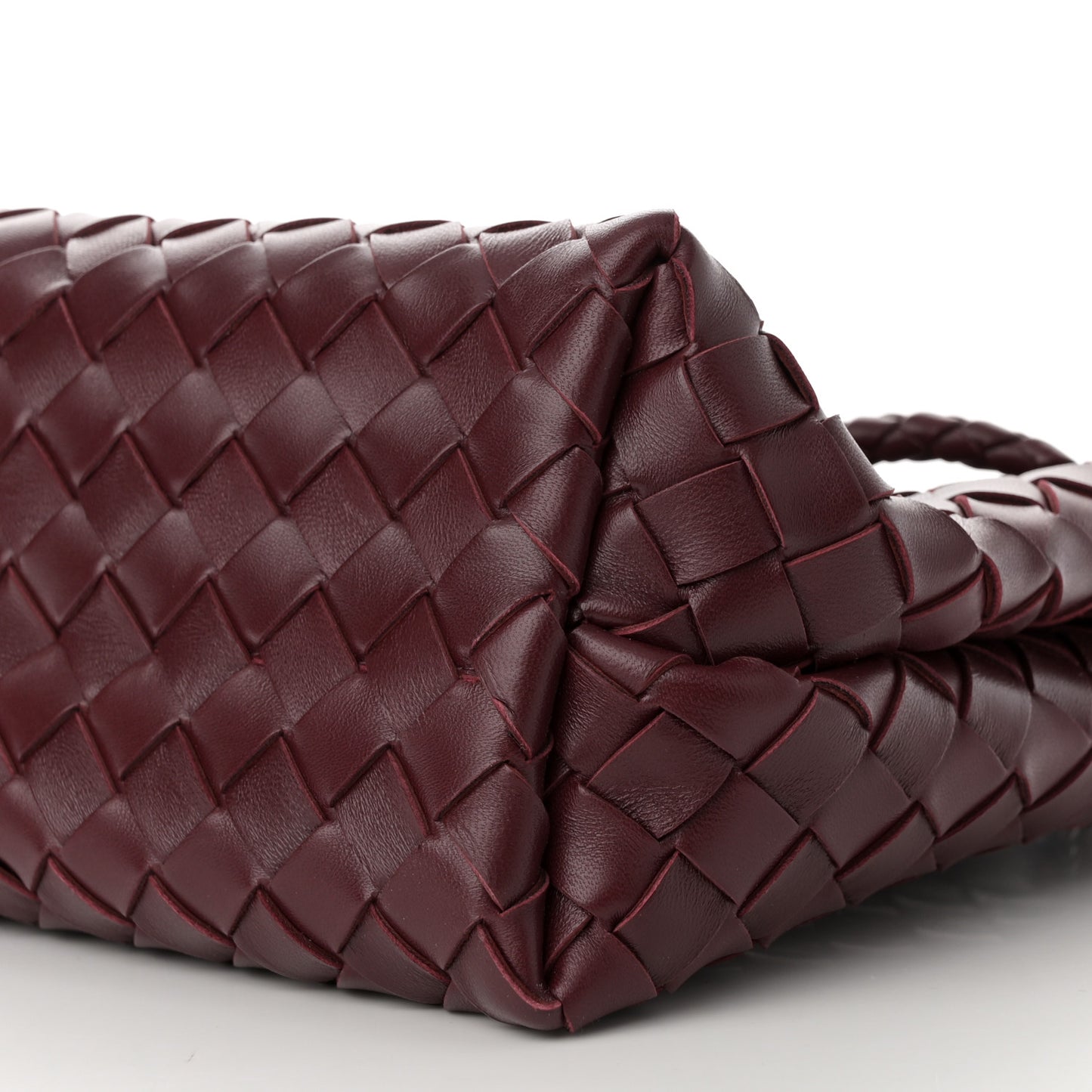 Nappa Intrecciato Small Andiamo Shoulder Bag Barolo