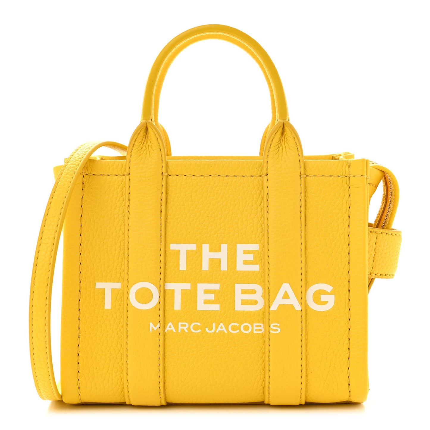 Grained Calfskin Mini The Tote Bag Yellow