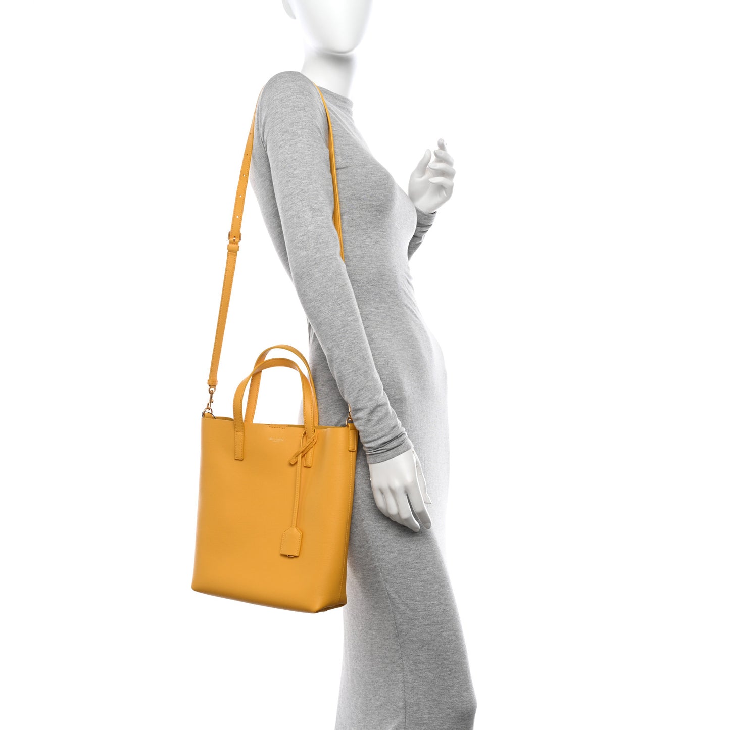 Calfskin Toy Shopping Tote Yellow