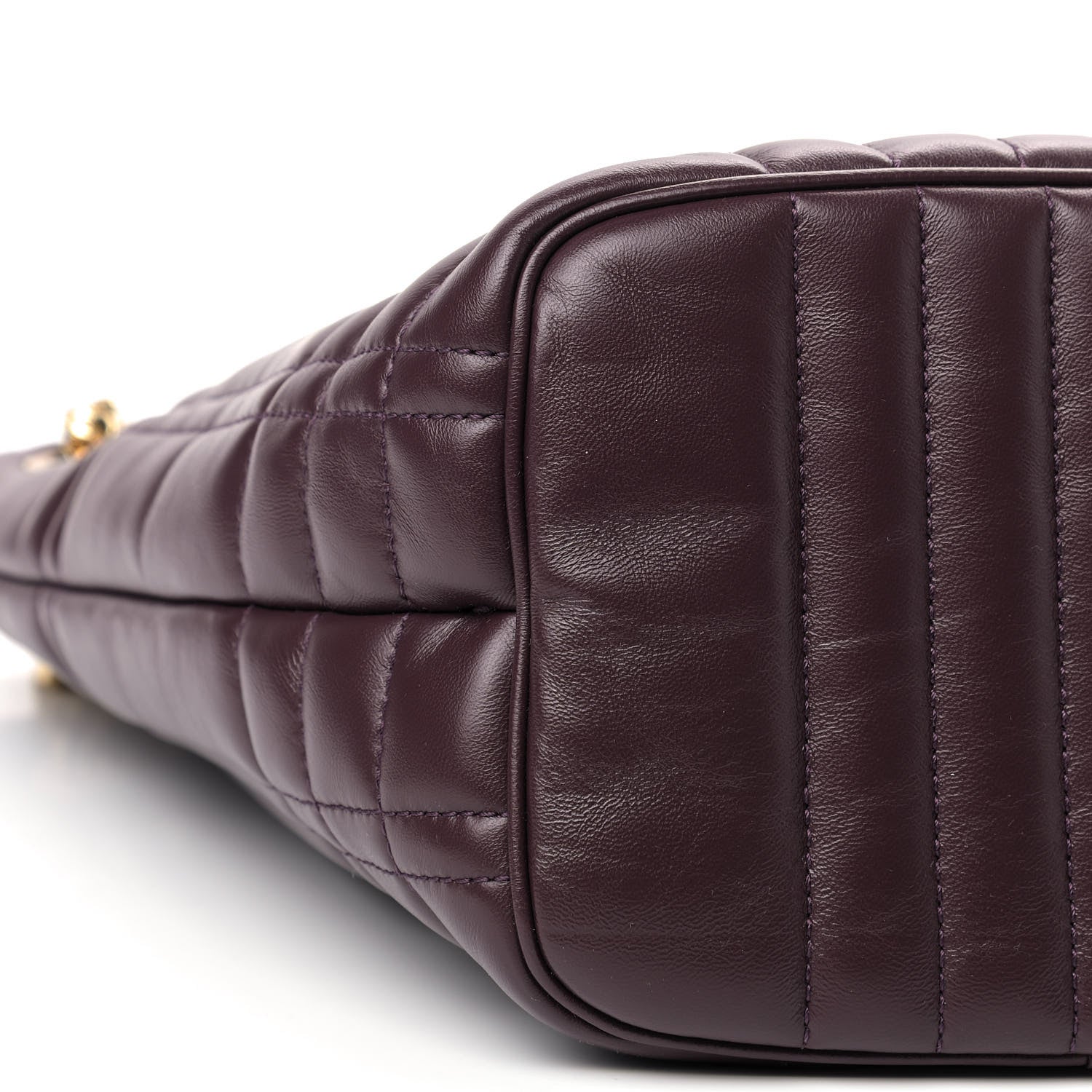 Burberry Lambskin Quilted Small Lola Bucket Bag Deep Maroon 5 of 7