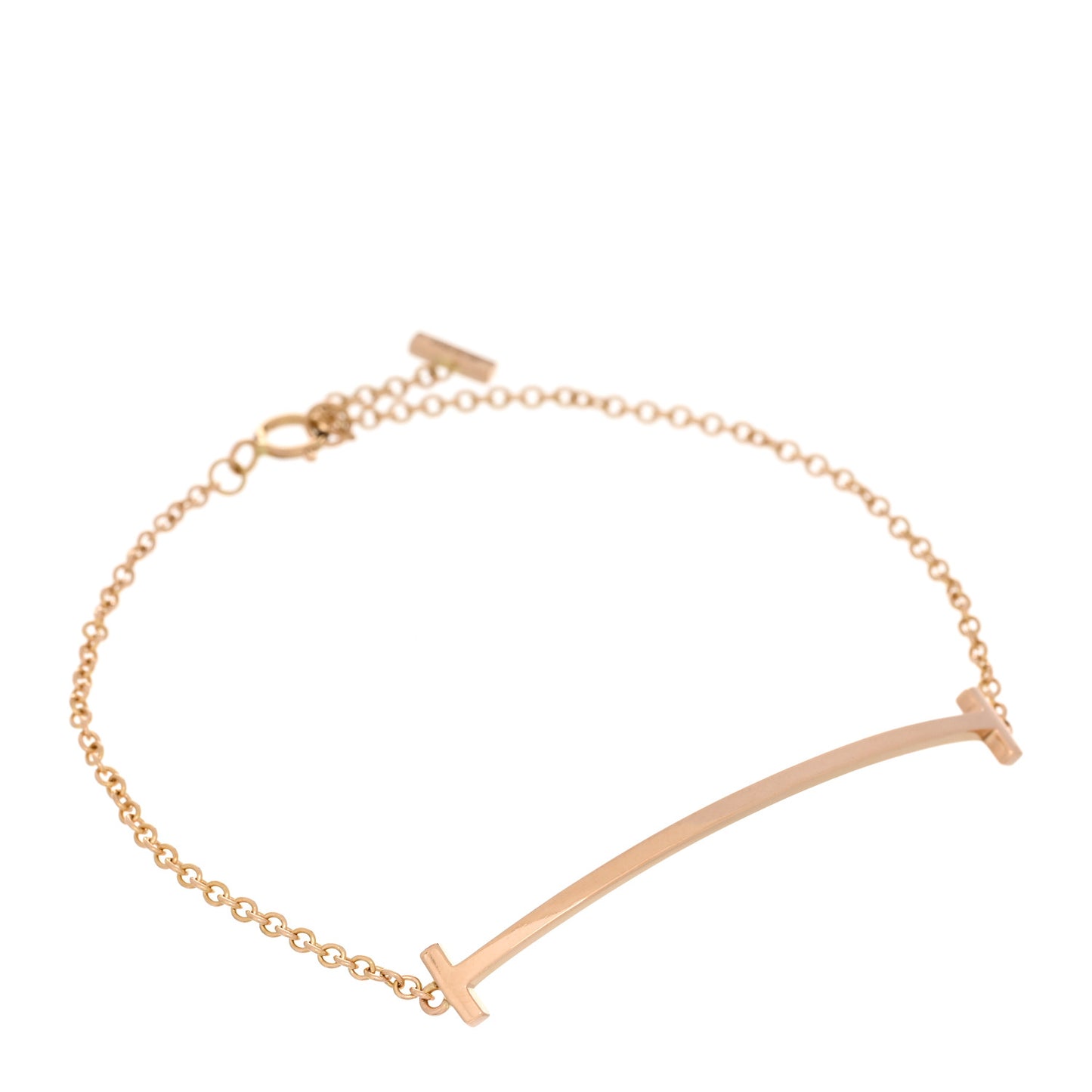 18K Rose Gold T Smile Bracelet