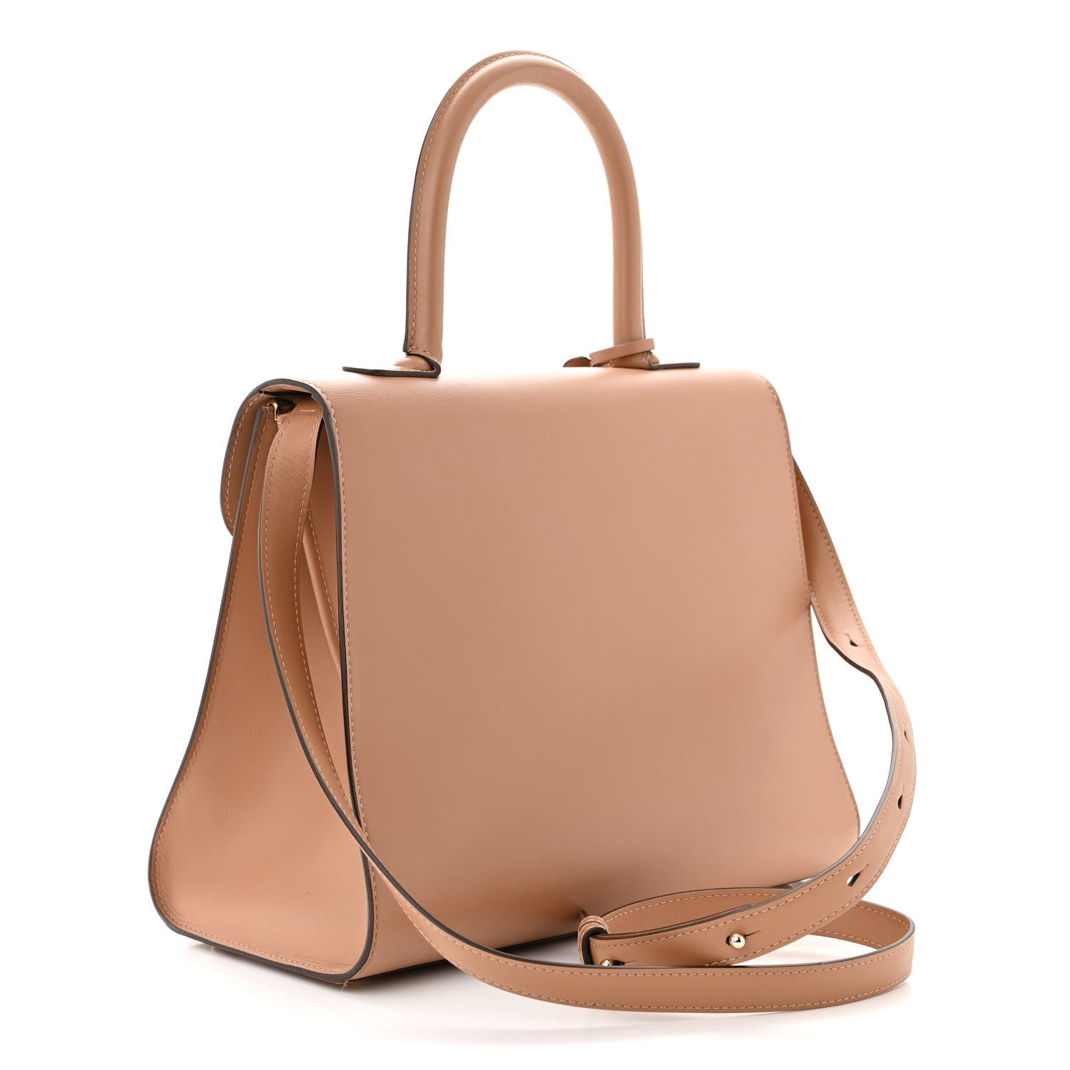 Delvaux Box Calfskin MM Brillant Satchel Tender Beige 3 of 10