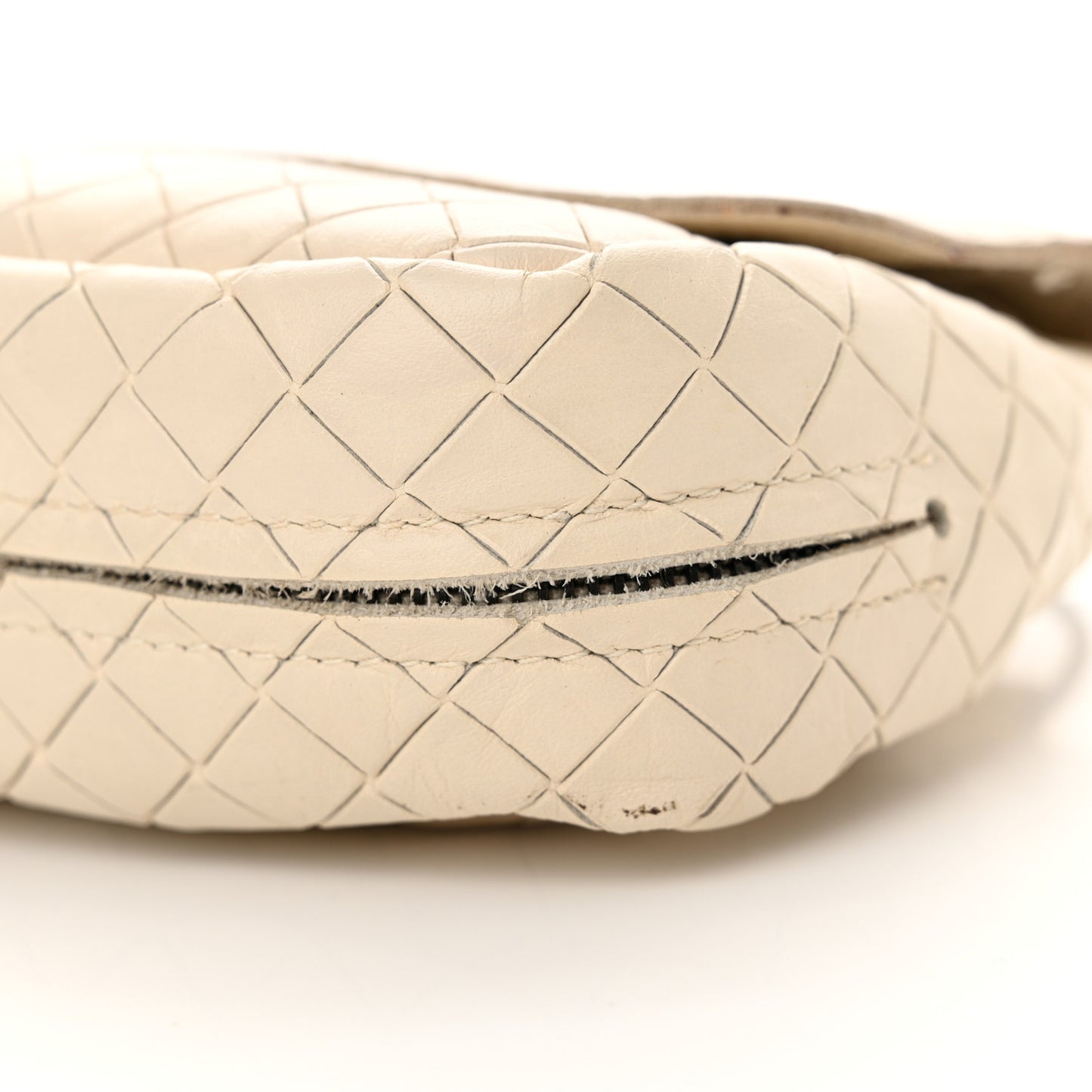 Nappa Intrecciato Mini Messenger Bag White