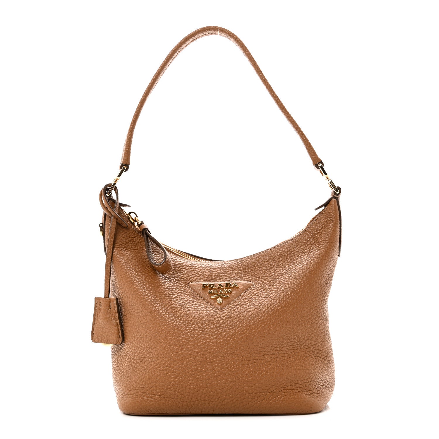 Prada Vitello Daino Soft Mini Shoulder Bag Caramel 1866759  display picture 1